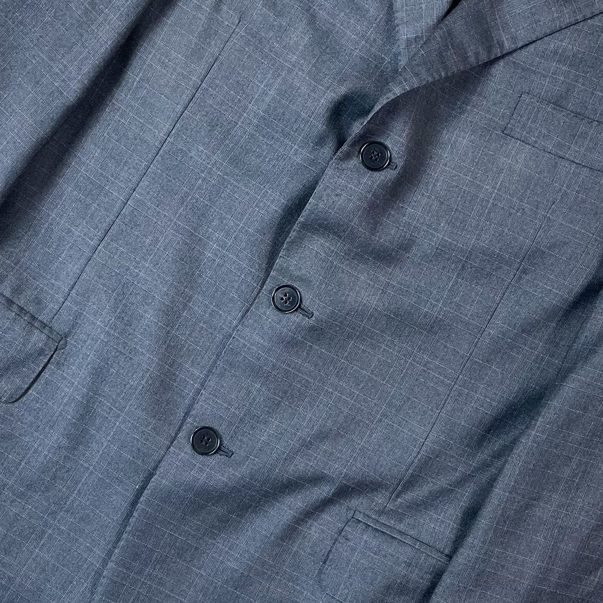 Isaia ISAIA Napoli Base E Wool Handmade Single Breasted Blazer Size 54R - 5 Thumbnail