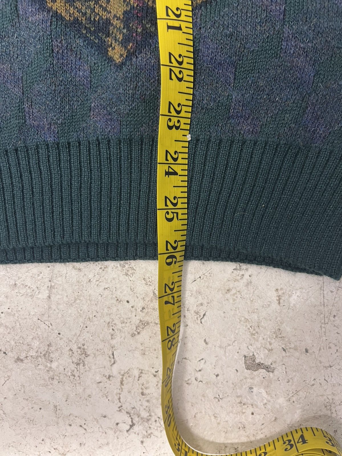 Vintage Vintage dark green knit sweater Size US XL / EU 56 / 4 - 5 Thumbnail