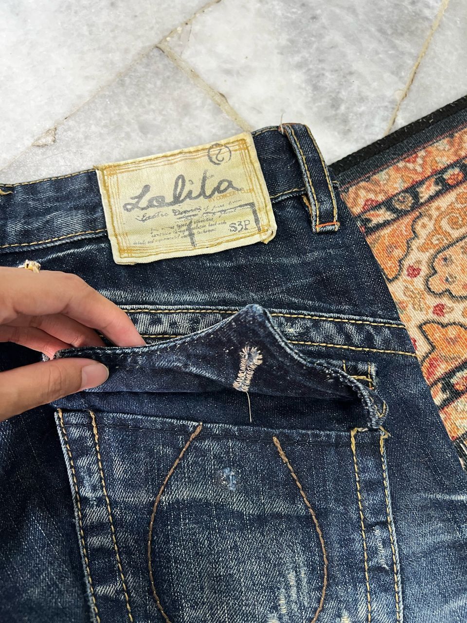 Japanese Brand Yoshitomo Nara Lolita Distressed Jeans Size US 31 - 8 Thumbnail
