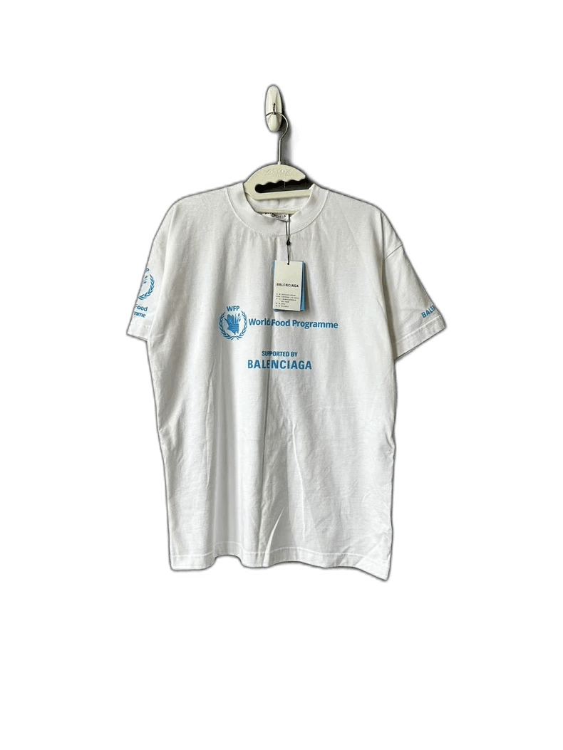 Balenciaga Balenciaga White Charity Short Sleeve Tee-2506 Size US XS / EU 42 / 0 - 1 Thumbnail