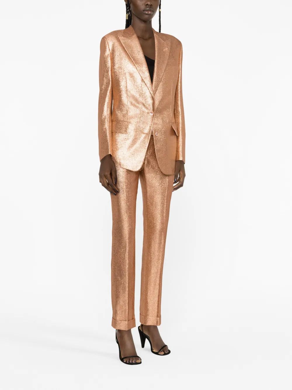 Tom Ford o1w1db10225 GI2945 Single-breasted Blazer in Powder Pink Size XS / US 0-2 / IT 36-38 - 4 Thumbnail