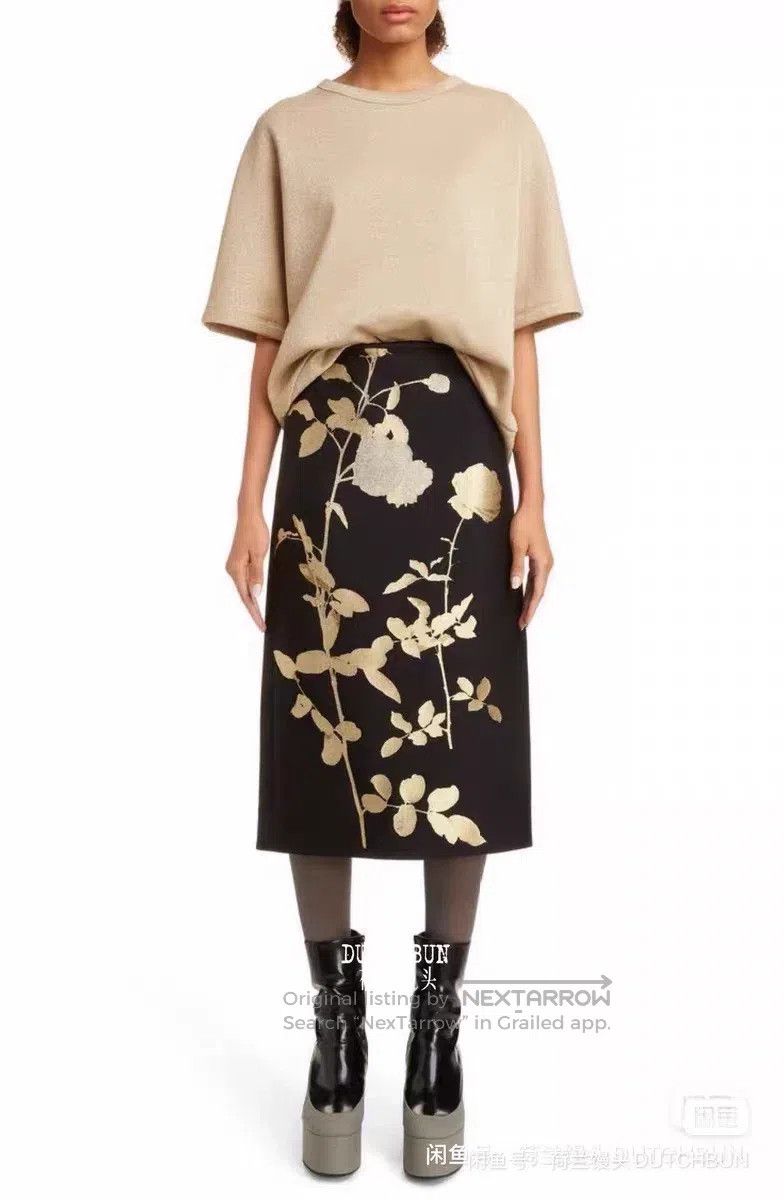 Dries Van Noten Dries Van Noten Jacquard Skirt Size 35" - 3 Thumbnail
