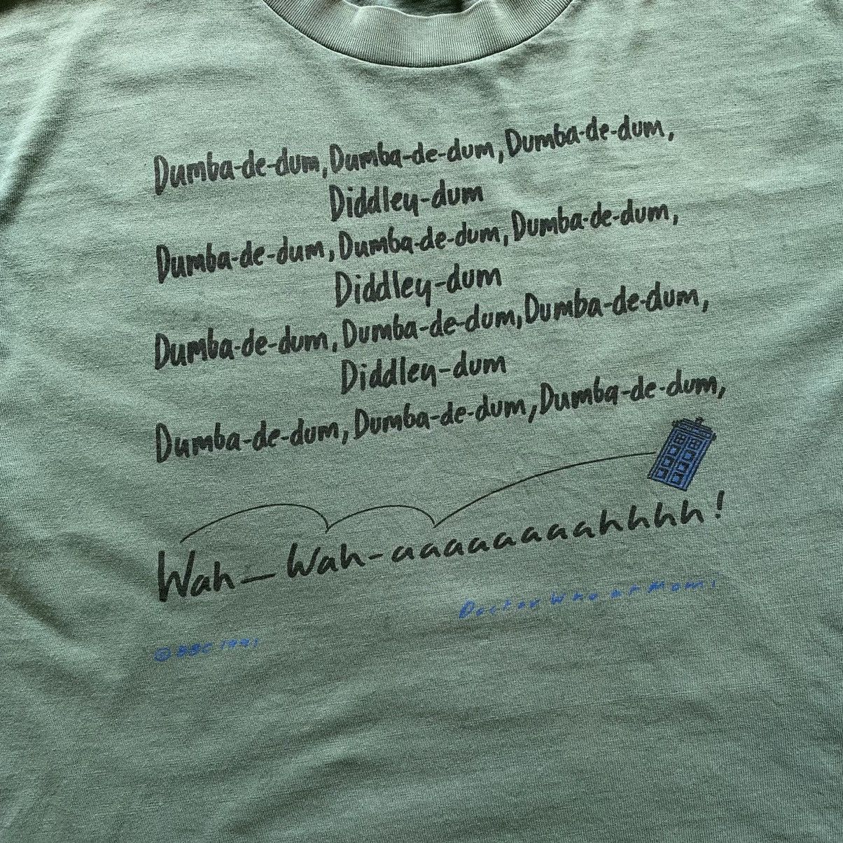Band Tees 1991 Doctor Who Momi “Theme Tune” Movie Vintage T-shirt Tee Size US XL / EU 56 / 4 - 2 Thumbnail