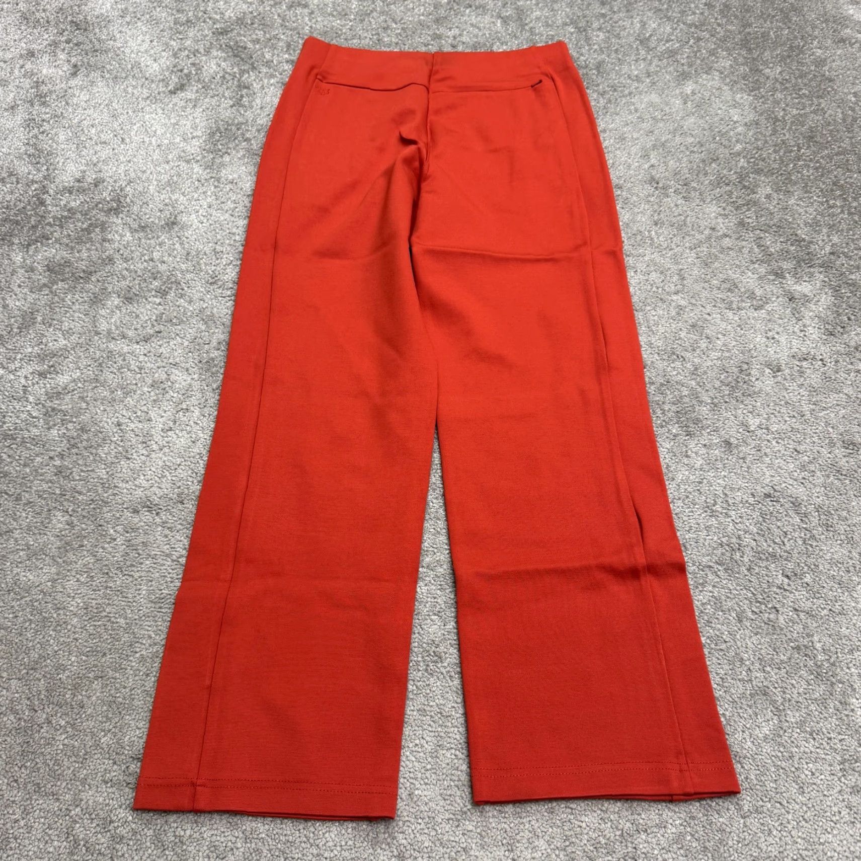 Rusty VINTAGE Betabrand Women’s Pants Dress Pants Straight Leg Casual Workwear Fall Spring Summer Winter Medium Red Nylon Rayon Spandex 26in Inseam Size 32" / US 10 / IT 46 - 2 Thumbnail