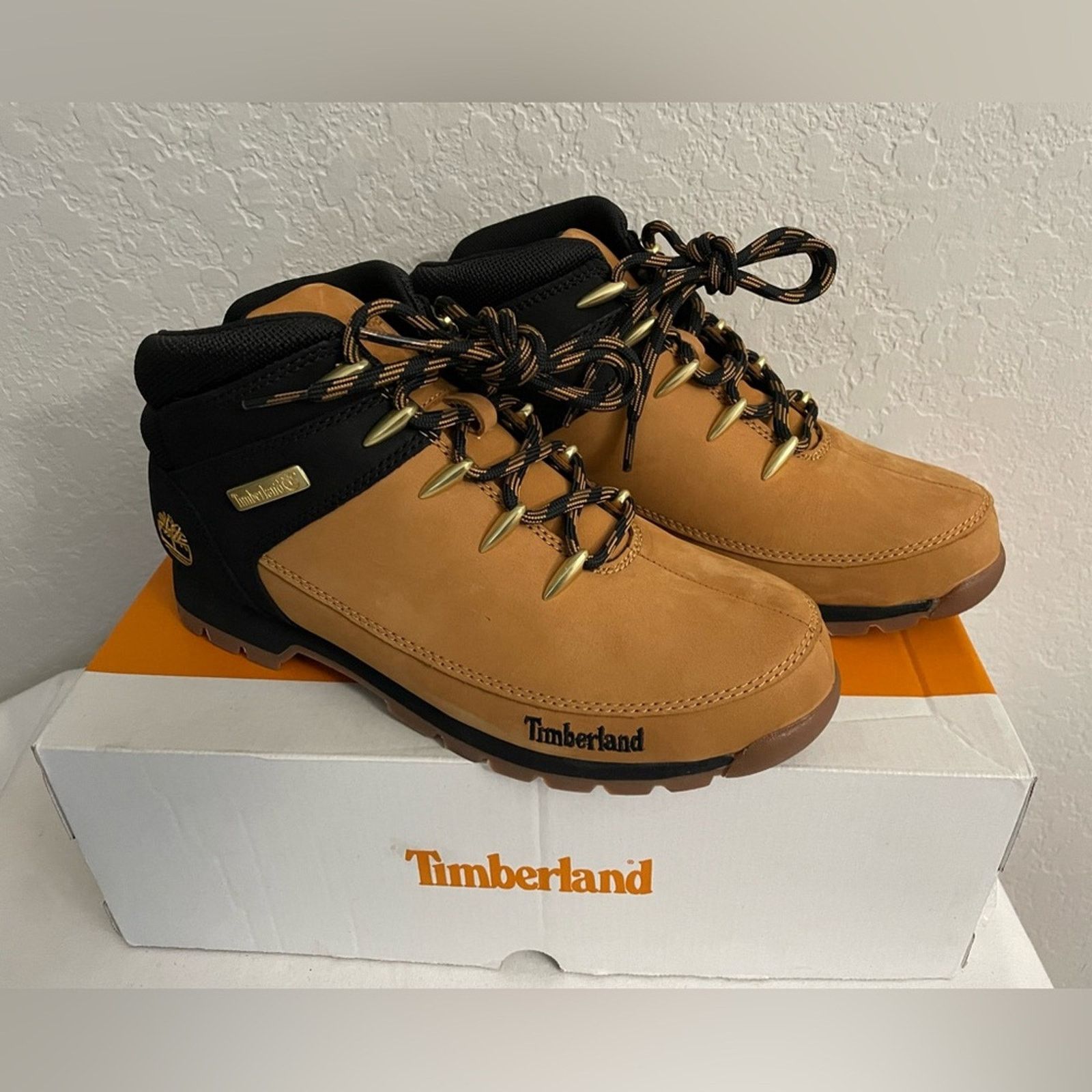 Timberland Timberland Euro Sprint Mid Lace Hiking Boot Nubuck Men 8 Size US 8 / EU 41 - 1 Thumbnail