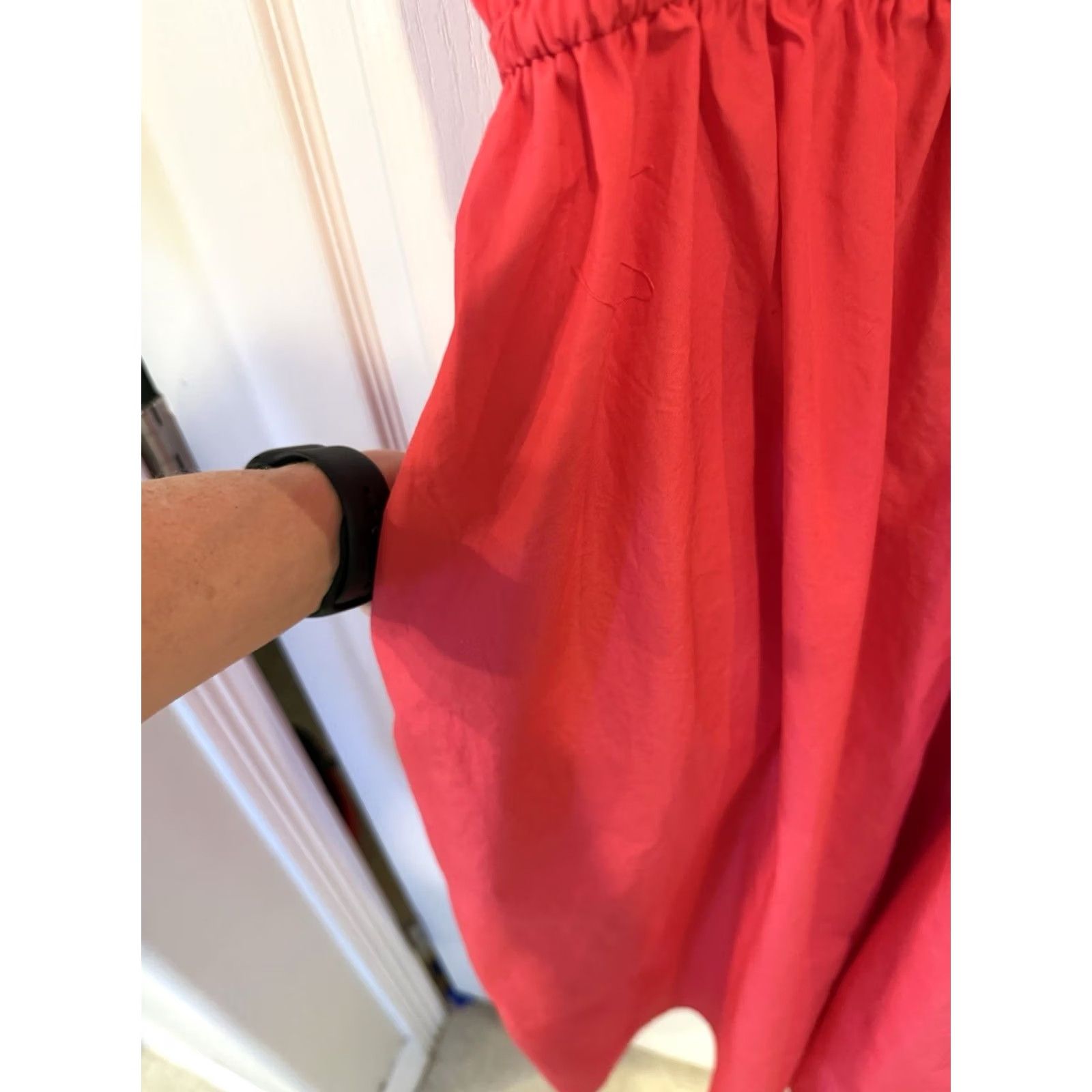 Banana Republic Banana Republic Dress Womens Pink Midi A-Line Sleeveless Cotton Poplin Elastic-Gather Plus XXL New w Tag Women’s Size XXL / US 16-18 / IT 52-54 - 2 Thumbnail