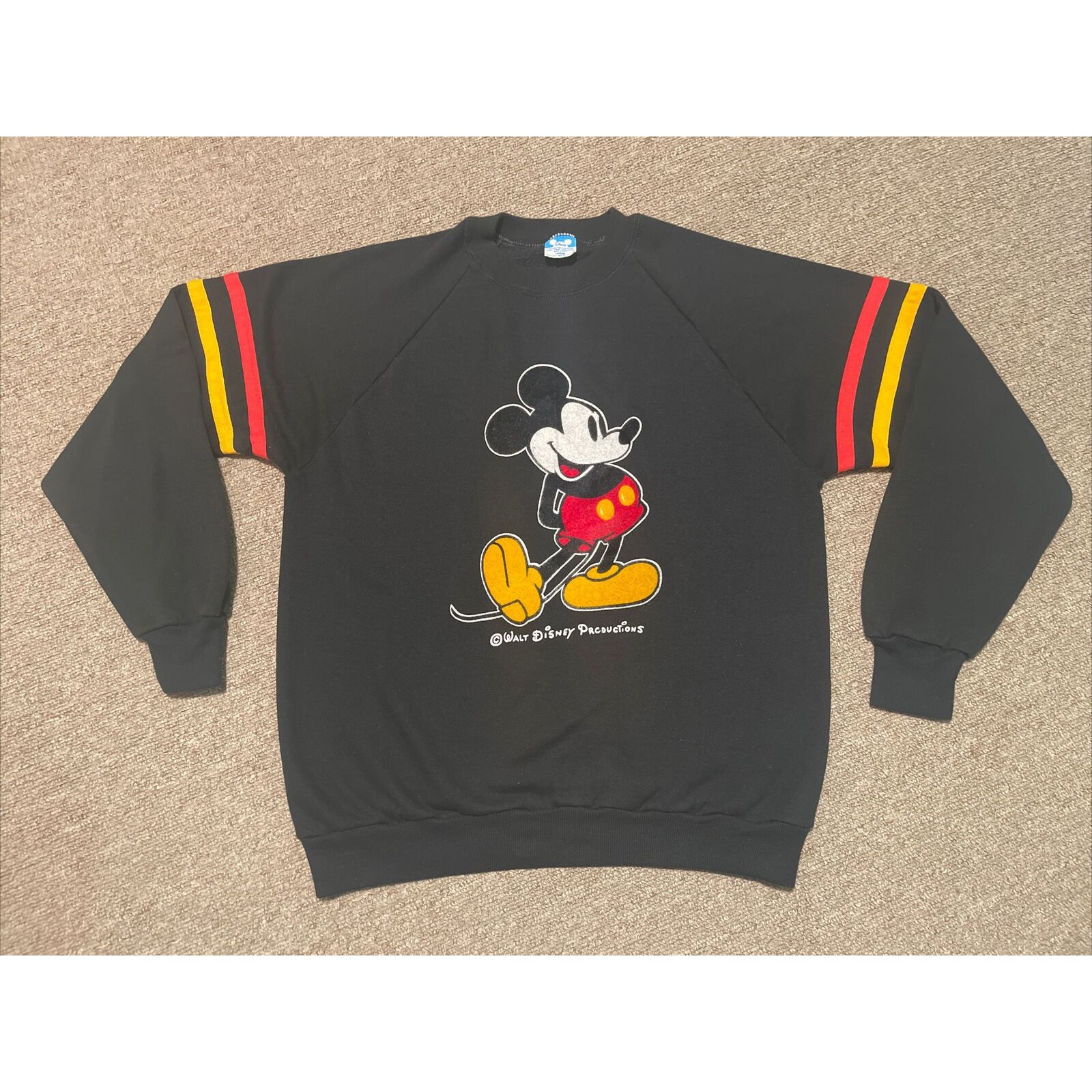 Disney Vintage 80's Large Mickey Mouse Walt Disney World Pullover C Size US L / EU 52-54 / 3 - 1 Thumbnail