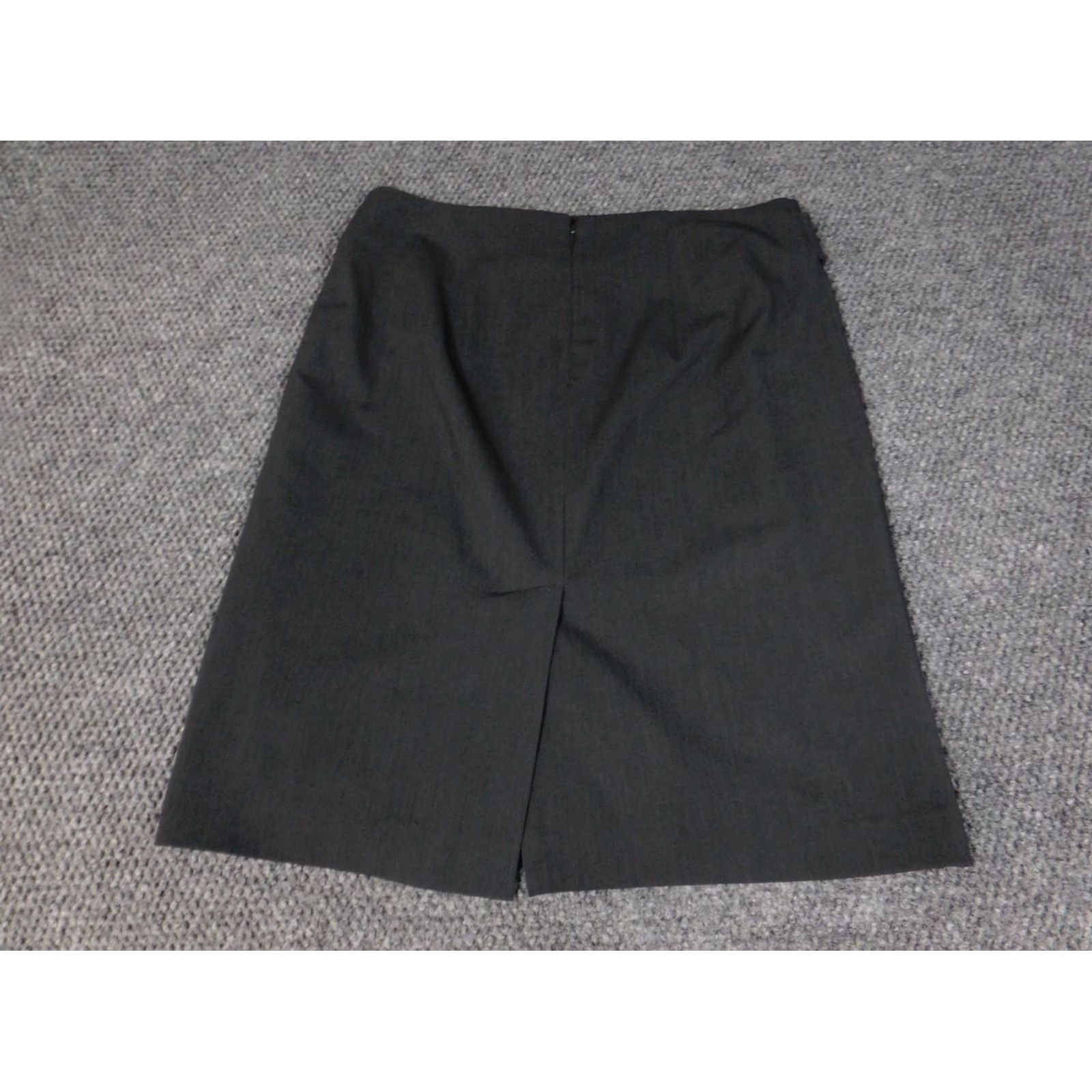 Apt. 9 Apt 9 Skirt Womens Knee Length A-Line Zip Gray 10 Regular Knit Polyester Ruffle Lined Mid Rise Modern Casual Size 32" / US 10 / IT 46 - 7 Thumbnail