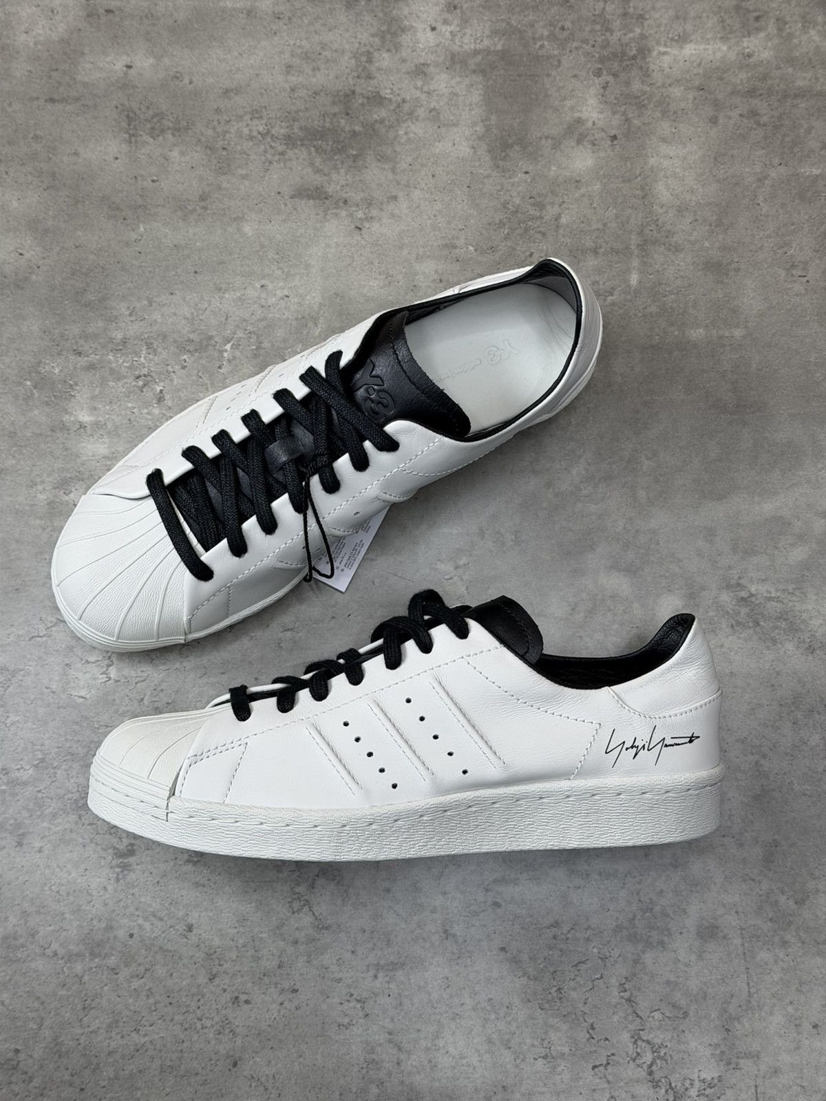 Y-3 Adidas Y-3 Superstar White Sneakers Size US 6.5 Size US 6.5 / EU 39-40 - 2 Thumbnail