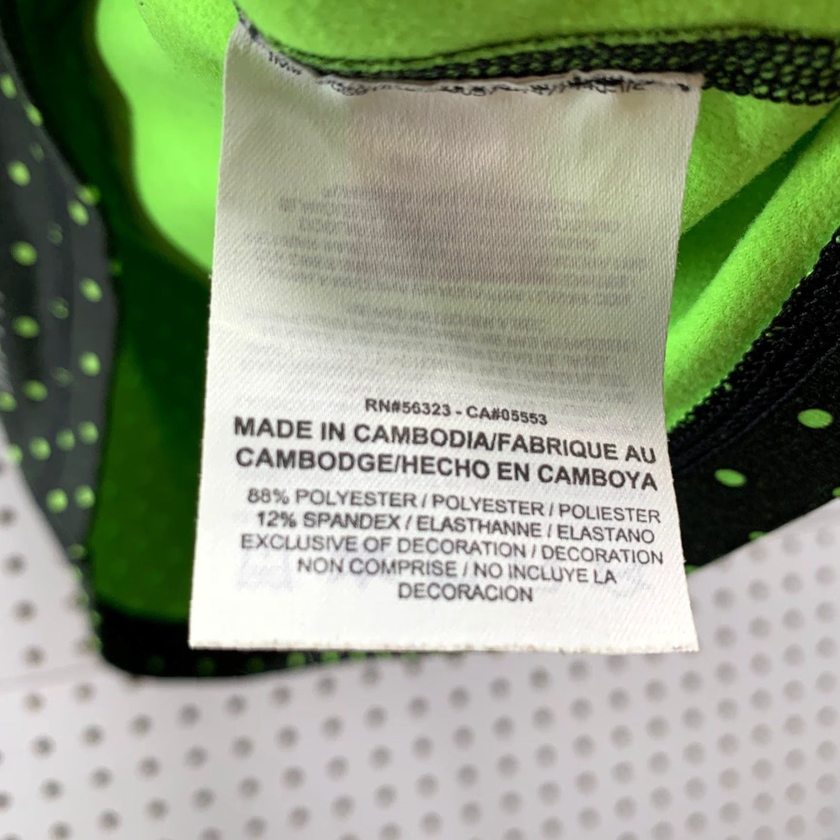 Nike Nike Pro Hyperwarm Womens 1/2 Zip Active Pullover Green Polka Dot Warm Workout Shirt Size M / US 6-8 / IT 42-44 - 6 Thumbnail