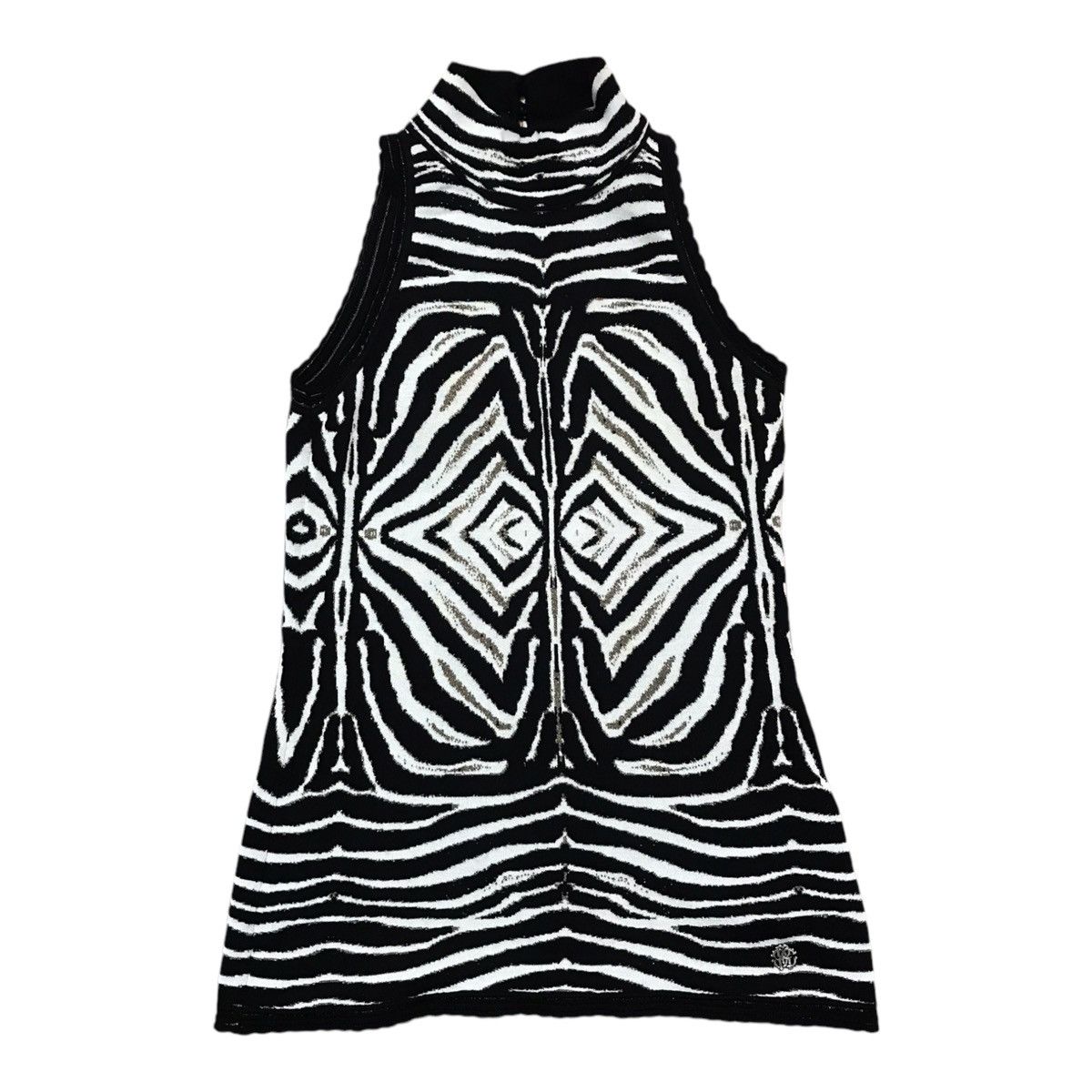 Just Cavalli × Roberto Cavalli Roberto Cavalli Design Zebra Tank Top Size S / US 4 / IT 40 - 1 Thumbnail