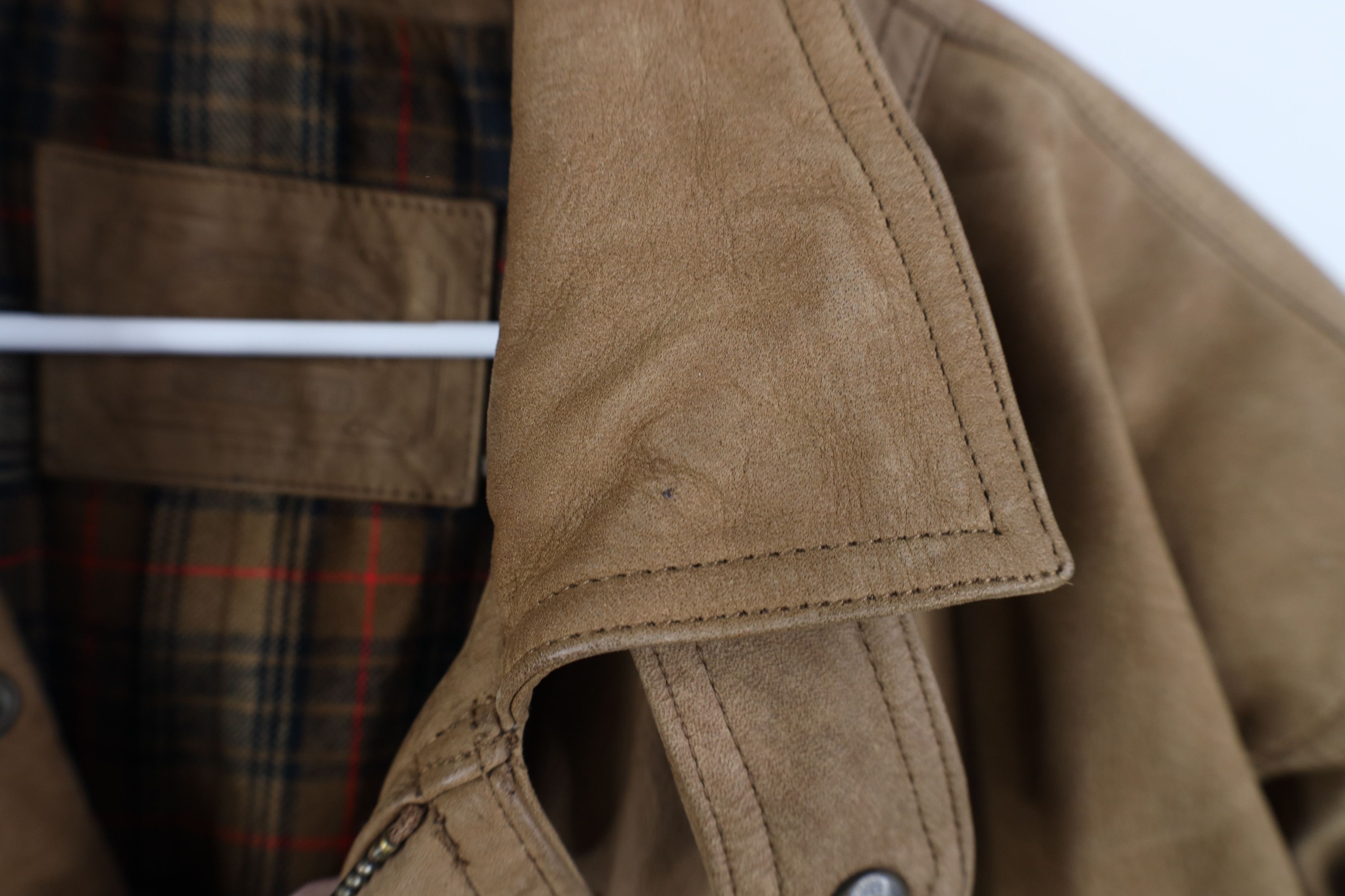 Vintage Vintage 90s Streetwear Lined Suede Leather Chore Barn Jacket Size US L / EU 52-54 / 3 - 4 Thumbnail