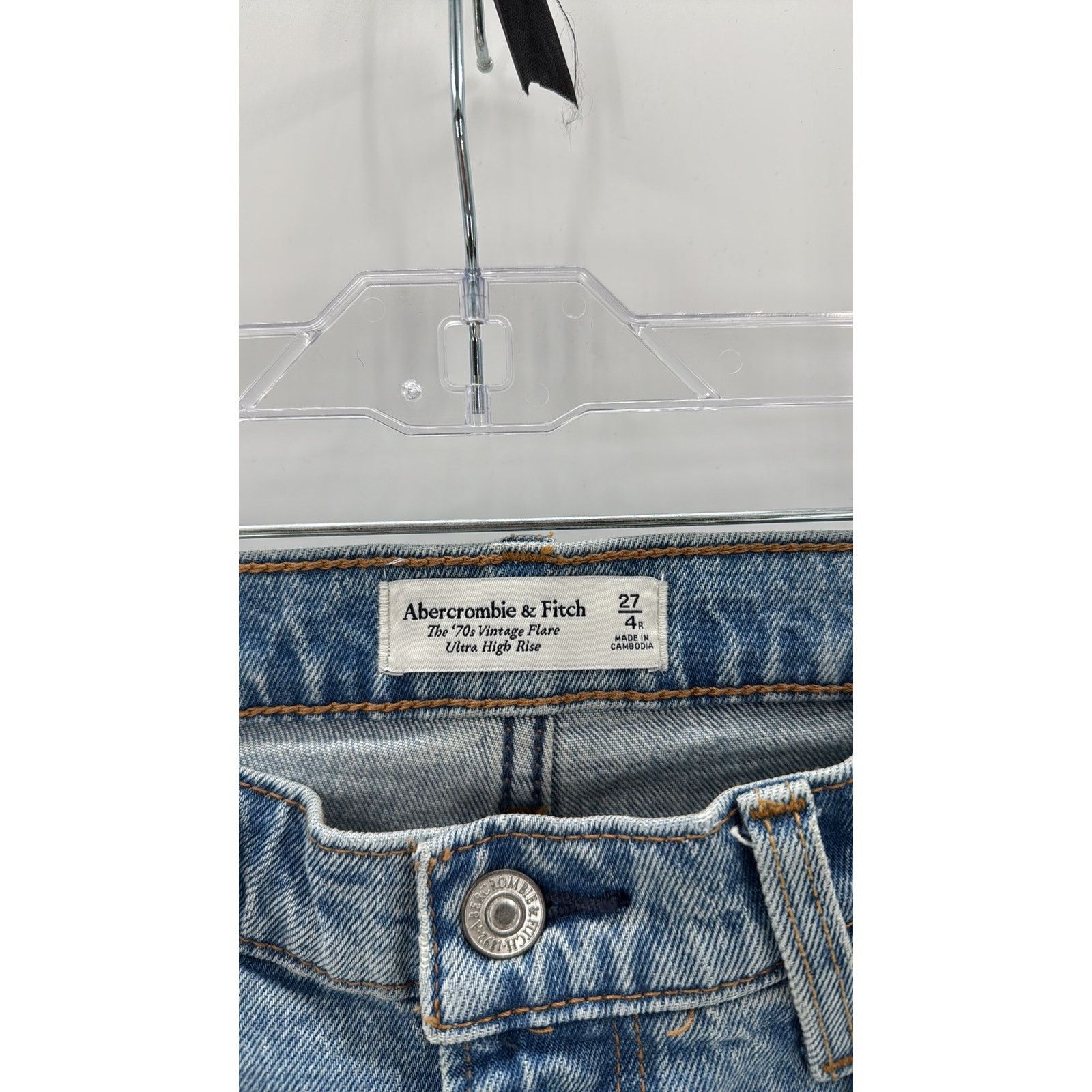 Abercrombie & Fitch Abercrombie & Fitch 70s vintage Flare ultra high rise 4/27 Size 27" / US 4 / IT 40 - 4 Thumbnail