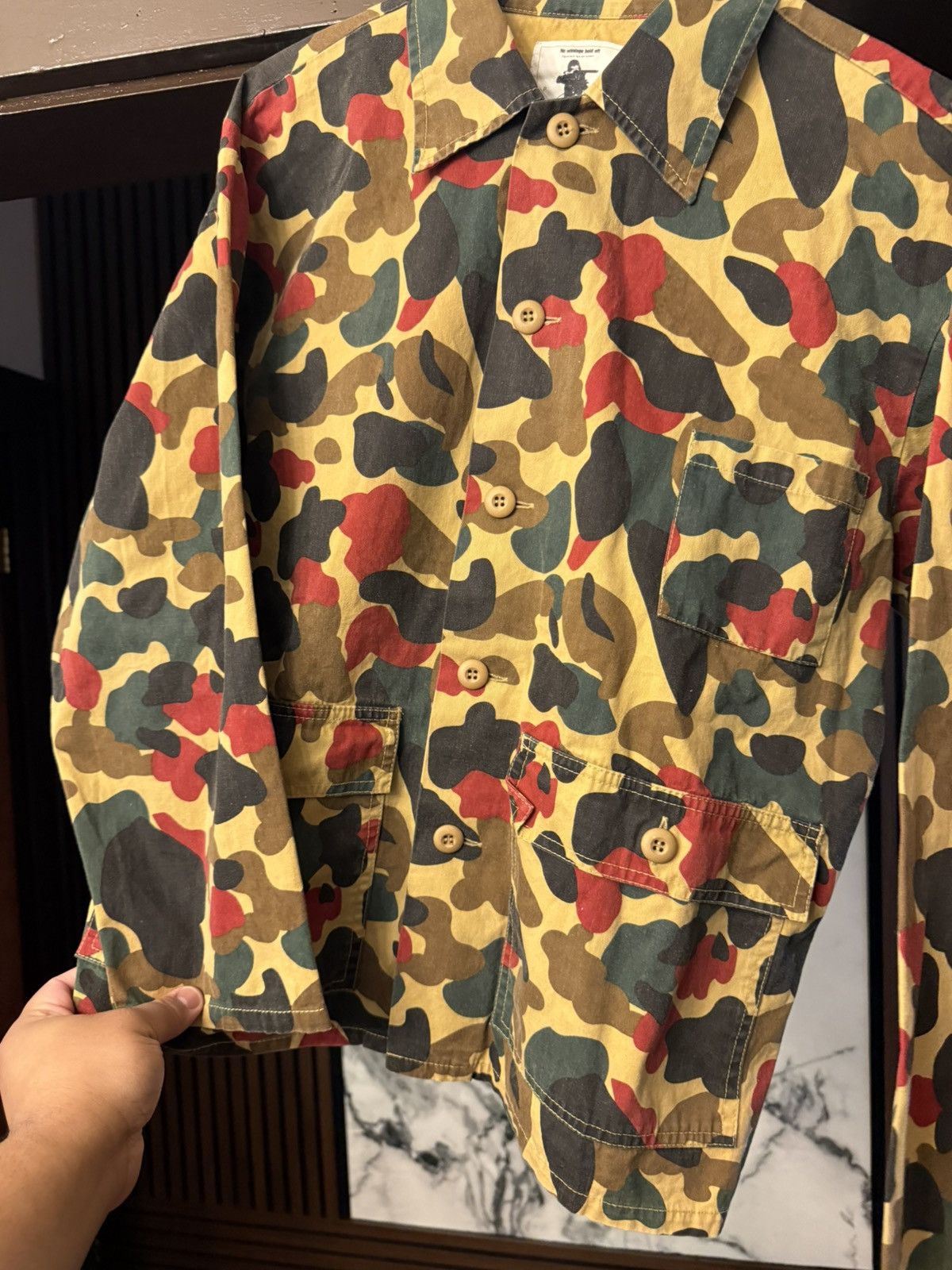 Bape Vintage Bape Camo Faded Jacket Size Medium Size US M / EU 48-50 / 2 - 3 Thumbnail