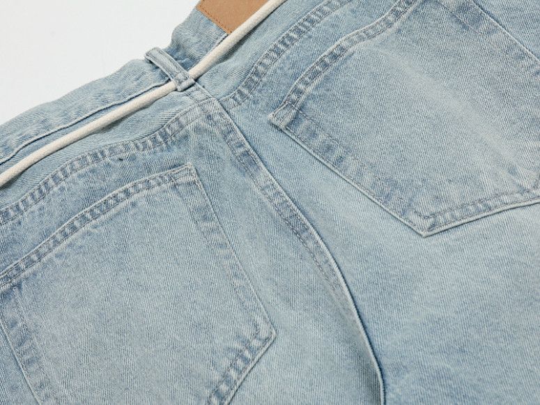 Jean American retro washed loose flared jeans Size US 32 / EU 48 - 4 Thumbnail