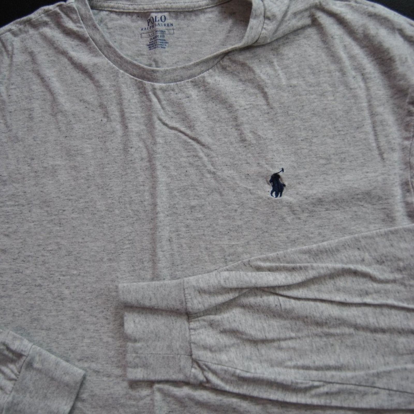 Ralph Lauren Ralph Lauren Gray with Blue Logo Long Sleeve Shirt Large Size US L / EU 52-54 / 3 - 4 Thumbnail