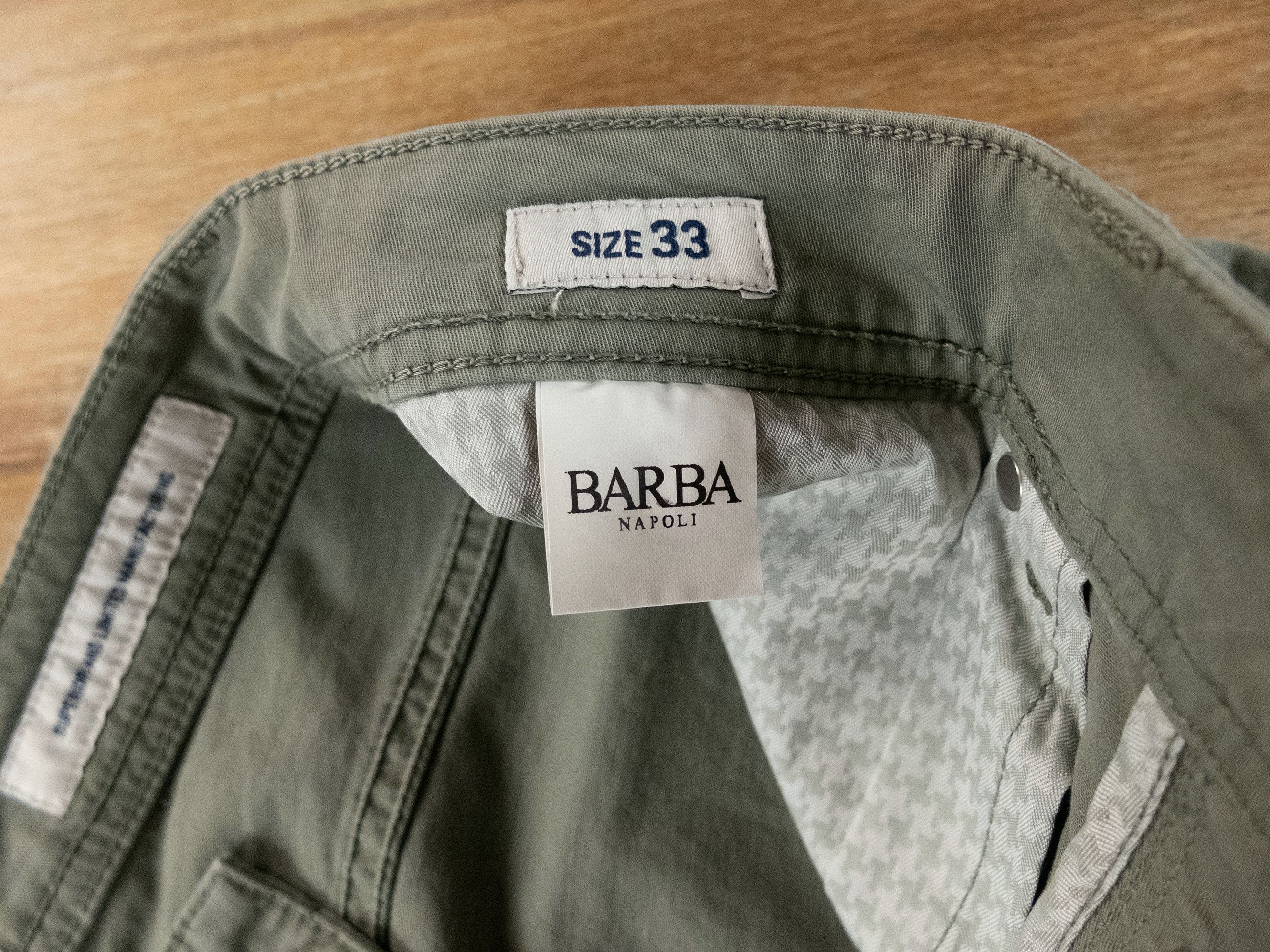 Barba Napoli BARBA Napoli green slim fit lightweight jeans Size 33 Size US 33 - 6 Thumbnail