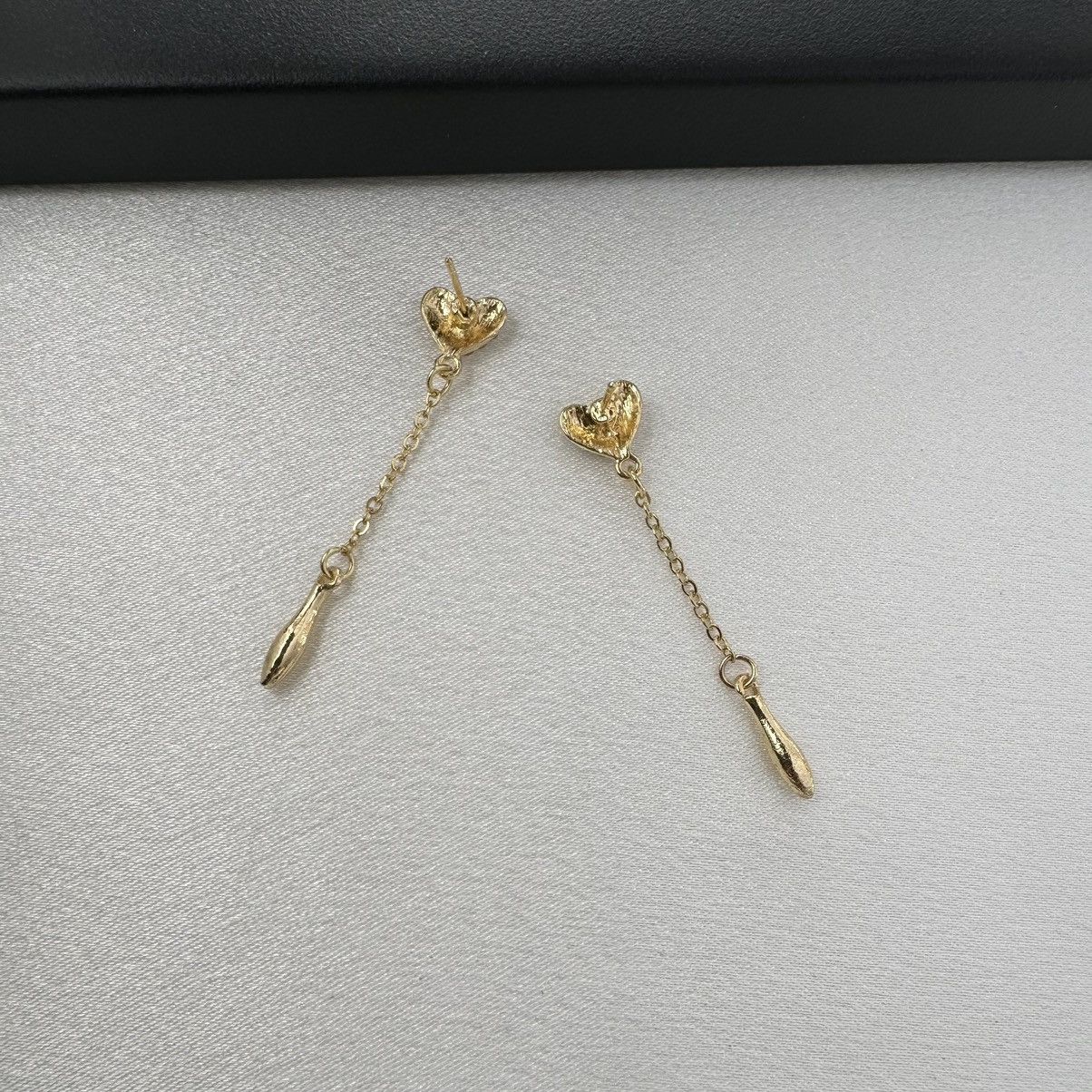 Other Love Heart Dangle Drop Earrings for Women Size ONE SIZE - 2 Thumbnail