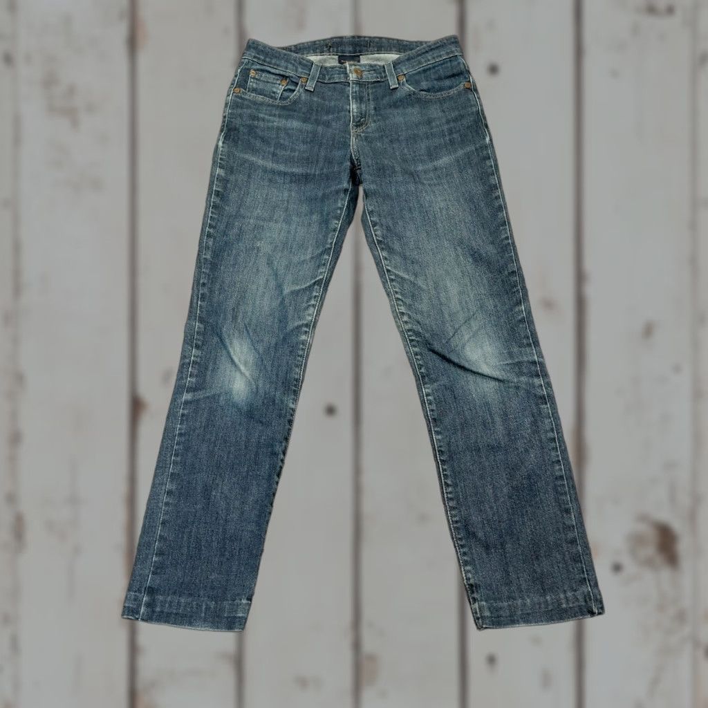 Levi's Levi’s Jeans Womens 8M Blue Denim Mid Rise Skinny Stretch Casual 5-Pocket Regular Levi’s 700 Series Hemmed Size 30" / US 8 / IT 44 - 1 Thumbnail