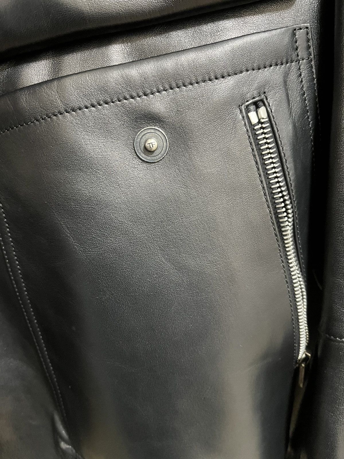 Tom Ford Tom Ford Leather Jacket Sz 50 Size US M / EU 48-50 / 2 - 19 Thumbnail
