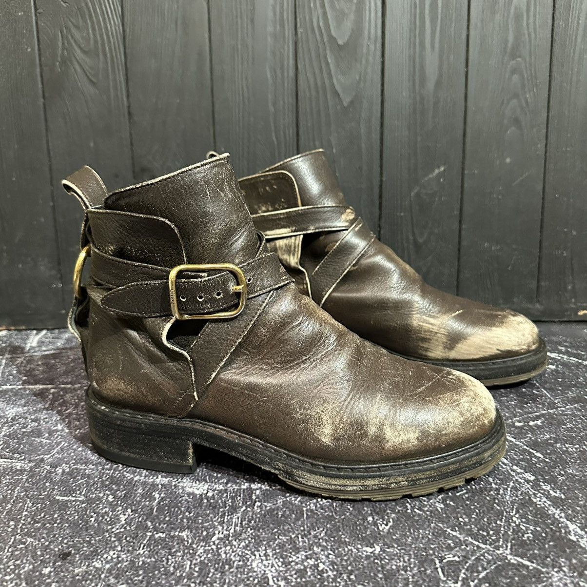 Chloe Chloe Women’s Leather Boots Size 39 Rick Owens Style Size US 9 / IT 39 - 3 Thumbnail