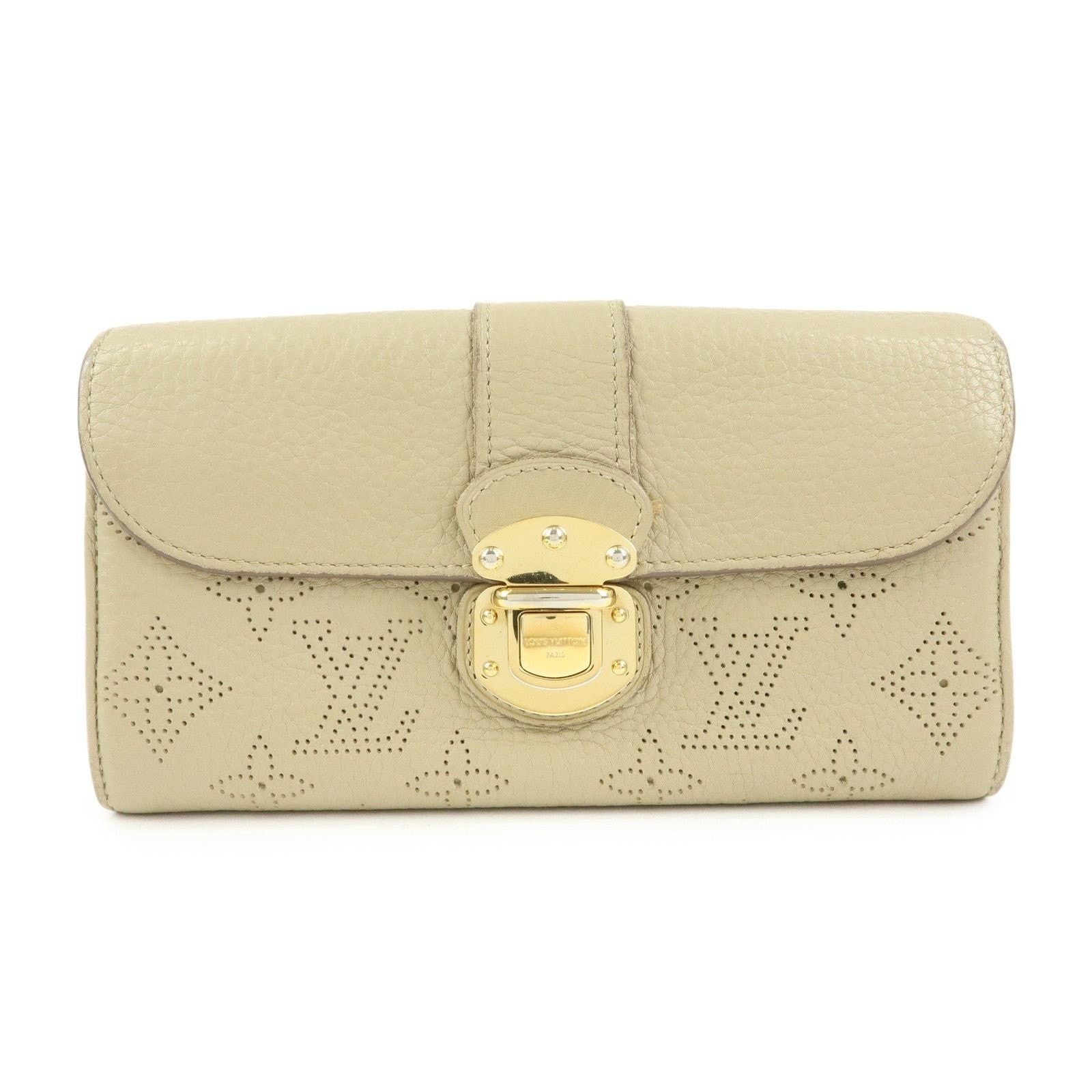 Louis Vuitton Louis Vuitton Mahina Portefeuille Iris Wallet Calfskin Beige Size ONE SIZE - 1 Thumbnail