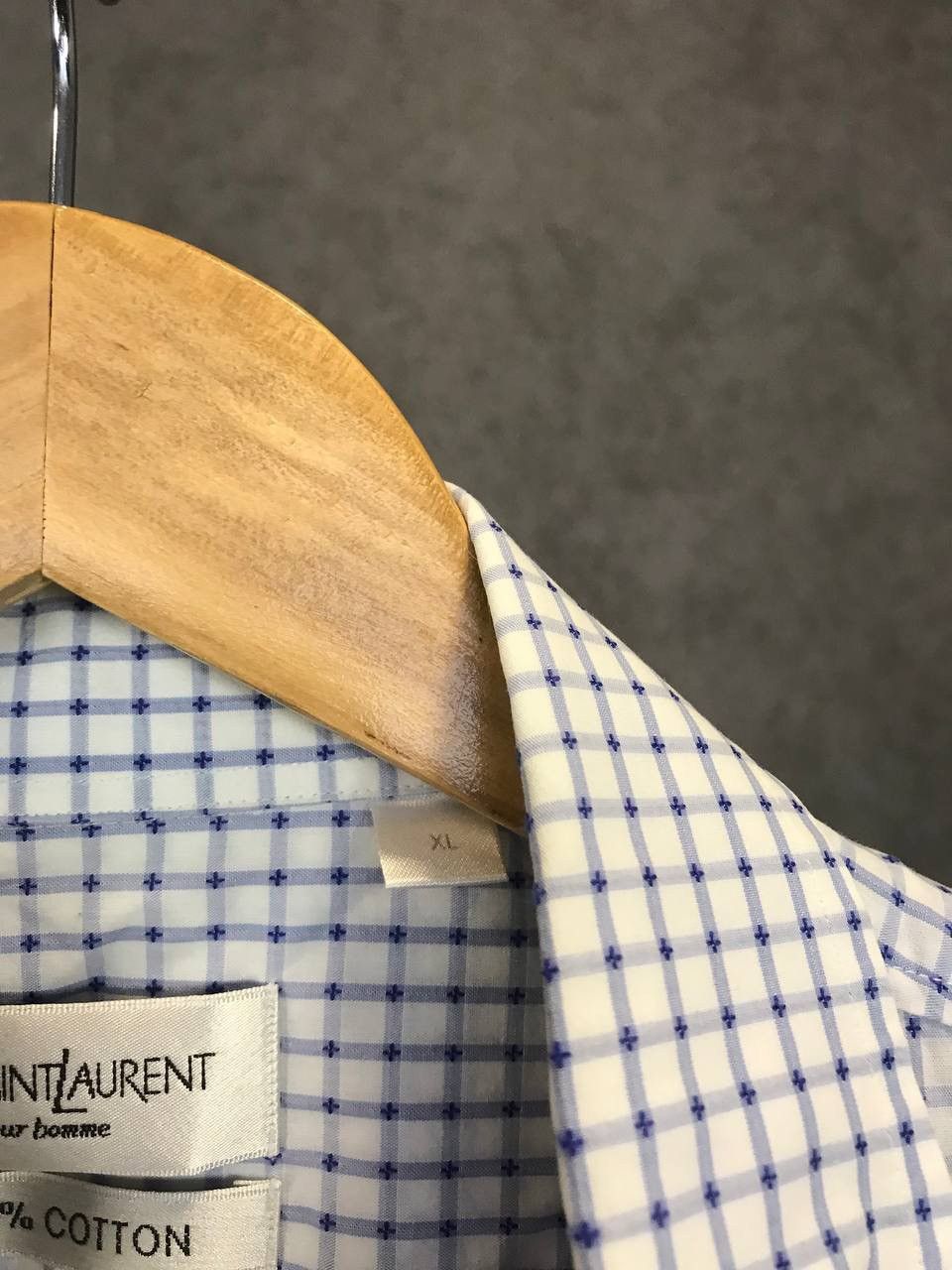 Yves Saint Laurent YSL Yves Saint Laurent vintage designer logo shirt Size US XL / EU 56 / 4 - 6 Thumbnail