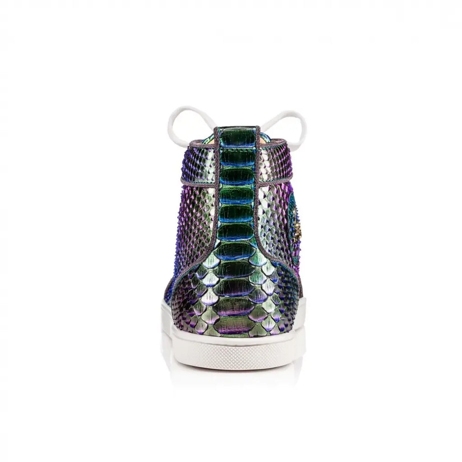 Christian Louboutin Bip Bip Orlato Flat Python Snakeskin High Top Sneaker 41 Size US 11 / IT 41 - 12 Thumbnail
