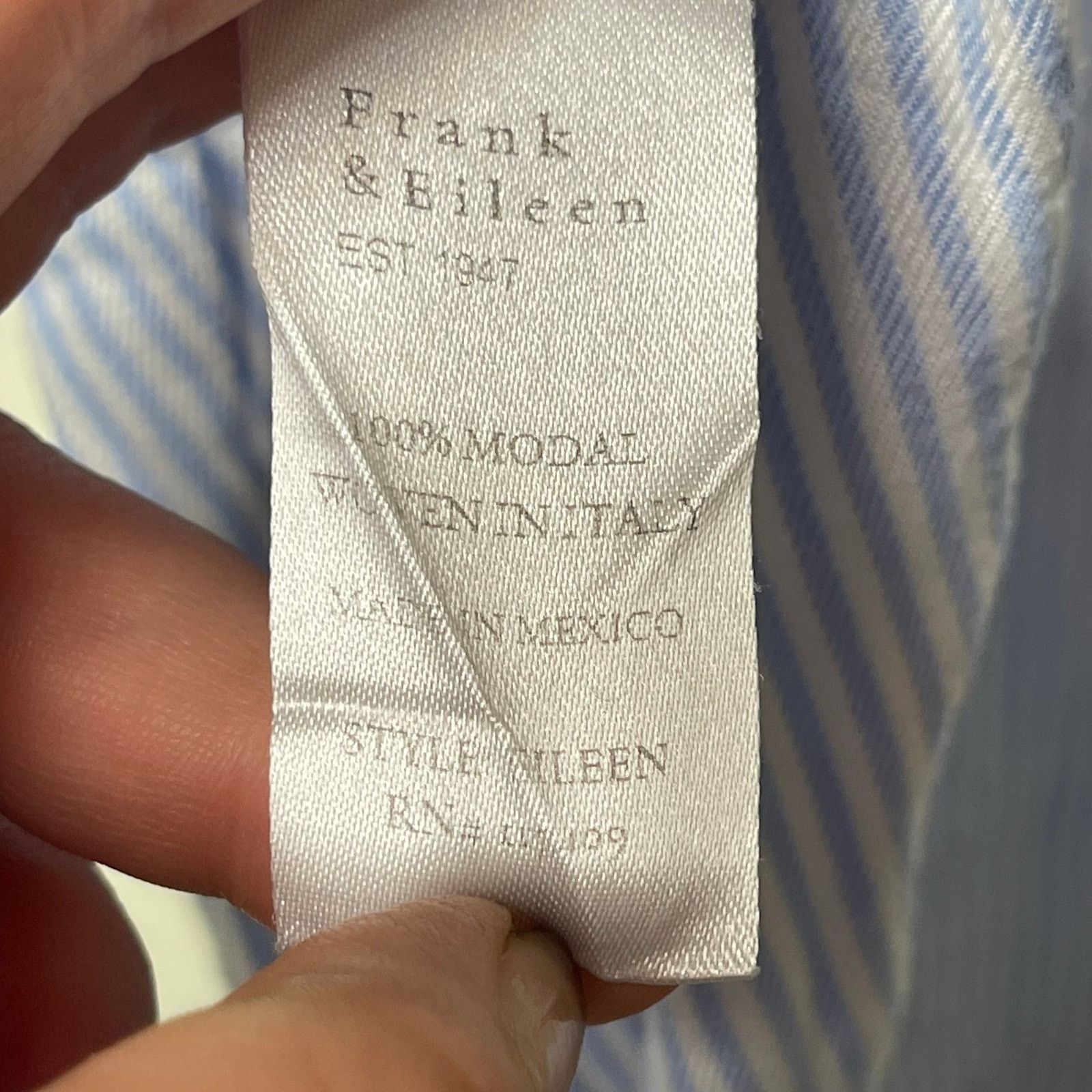 Frank & Eileen Frank & Eileen Eileen Blue Stripe Lightweight Shirt sz XXS Size XXS / US 00 / IT 34 - 8 Thumbnail