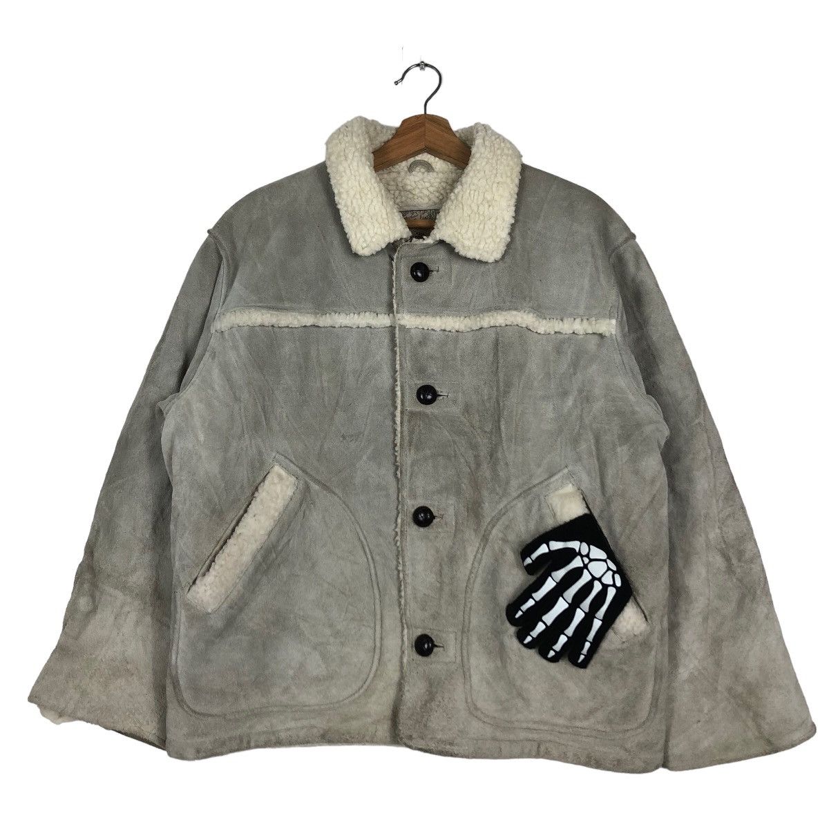 Japanese Brand 🔥70s VINTAGE SUEDE LEATHER CHORE JACKET CREATION CUBE JAPAN Size US M / EU 48-50 / 2 - 2 Thumbnail