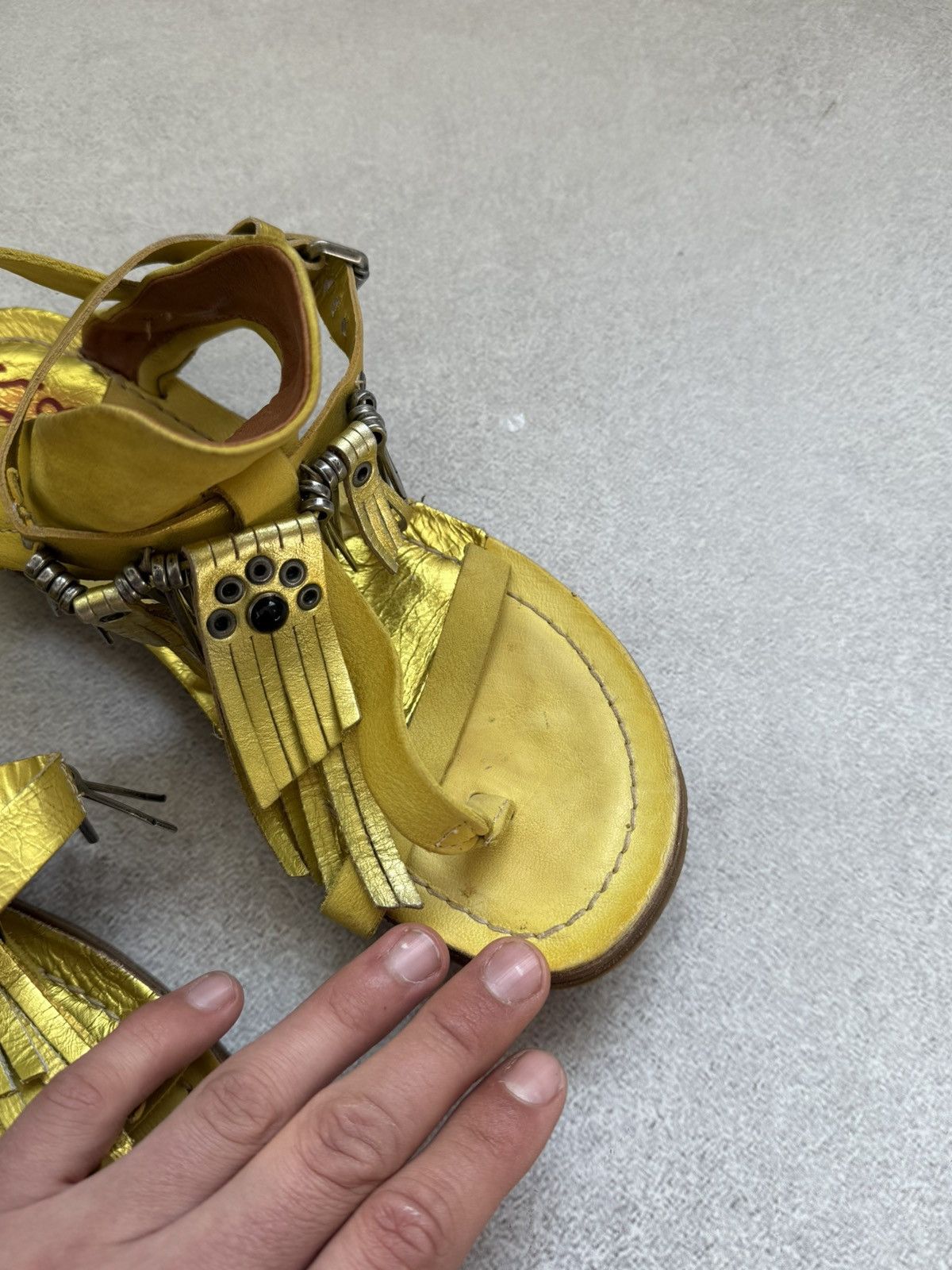 A.S.98 A.S.98 Airstep Leather Gladiator Sandals Women’s Studded Size US 7.5 / IT 37.5 - 6 Thumbnail