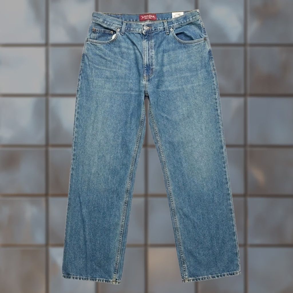 Vintage Arizona Jean Co Jeans Loose Straight 40x32 Blue 100% Cotton Denim Men Size US 40 / EU 56 - 1 Thumbnail
