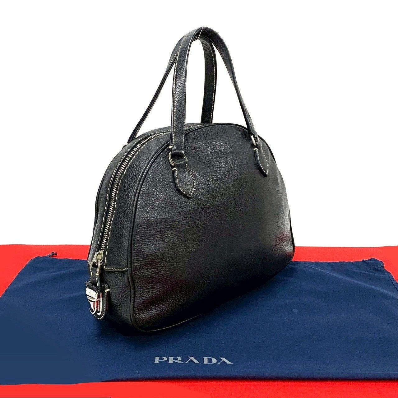 Prada Prada Handbag Black Leather | Grailed