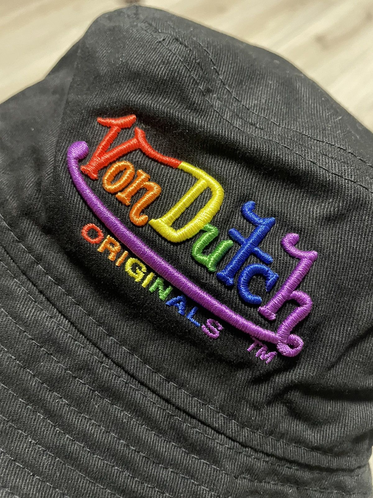 Vintage × Von Dutch Vintage Von Dutch Rainbow Bucket Hat Panama Logo Size ONE SIZE - 2 Thumbnail