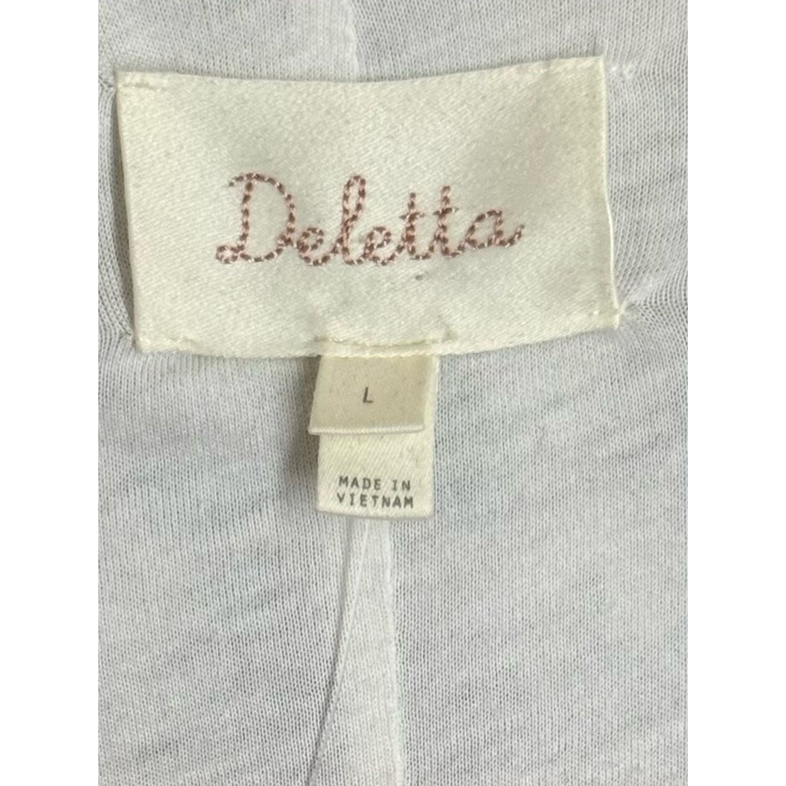 Anthropologie Deletta Anthro Delphine Gingham Top Size Large NWT Size L / US 10 / IT 46 - 5 Thumbnail