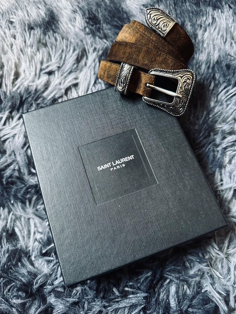 Yves Saint Laurent Saint Laurent 14aw carved series belt 2502-Nextarrow Size ONE SIZE - 2 Thumbnail