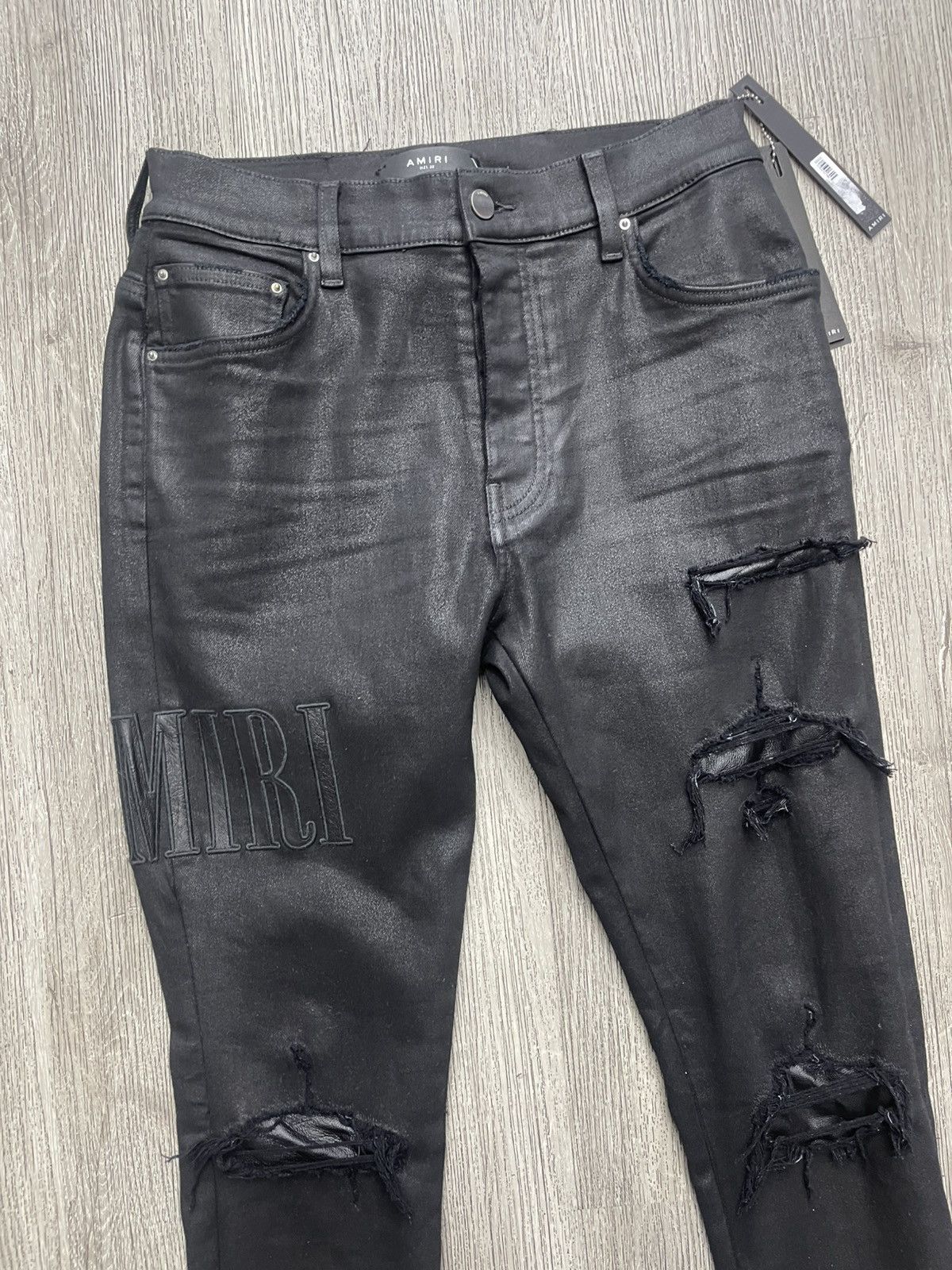 Amiri Amiri Side logo jeans (black) Size US 33 - 2 Thumbnail