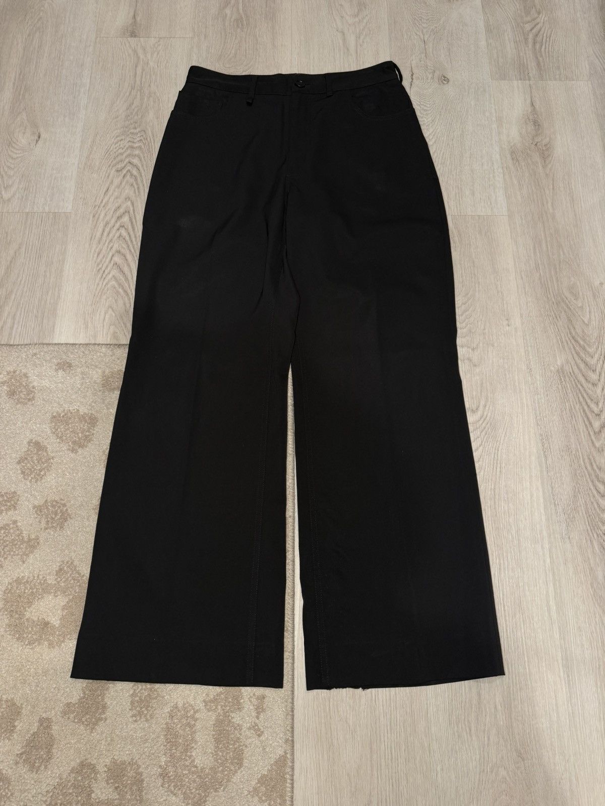 Balenciaga s/s 2021 wool denim cut wide leg pants!! Size US 28 / EU 44 - 1 Thumbnail