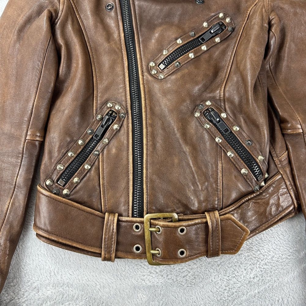 Robins Jeans Robin’s Jean Brown Genuine Leather Jacket Women’s Size XS Size XS / US 0-2 / IT 36-38 - 5 Thumbnail