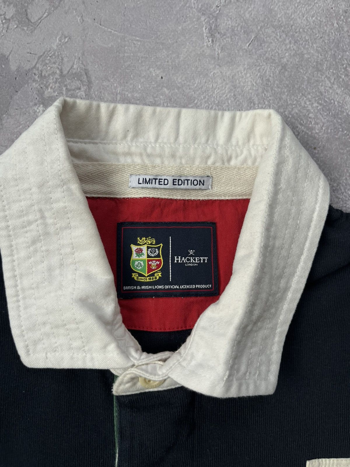 Hackett Hackett British Irish Lions SS Rugby Polo T-Shirt Limited Size US L / EU 52-54 / 3 - 4 Thumbnail