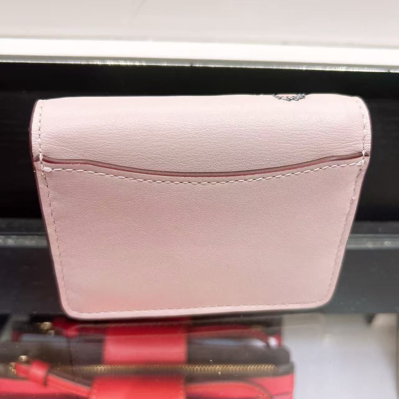 Coach Mini Wallet On A Chain With Sparkly Butterfly Print CCI81 Size ONE SIZE - 3 Thumbnail