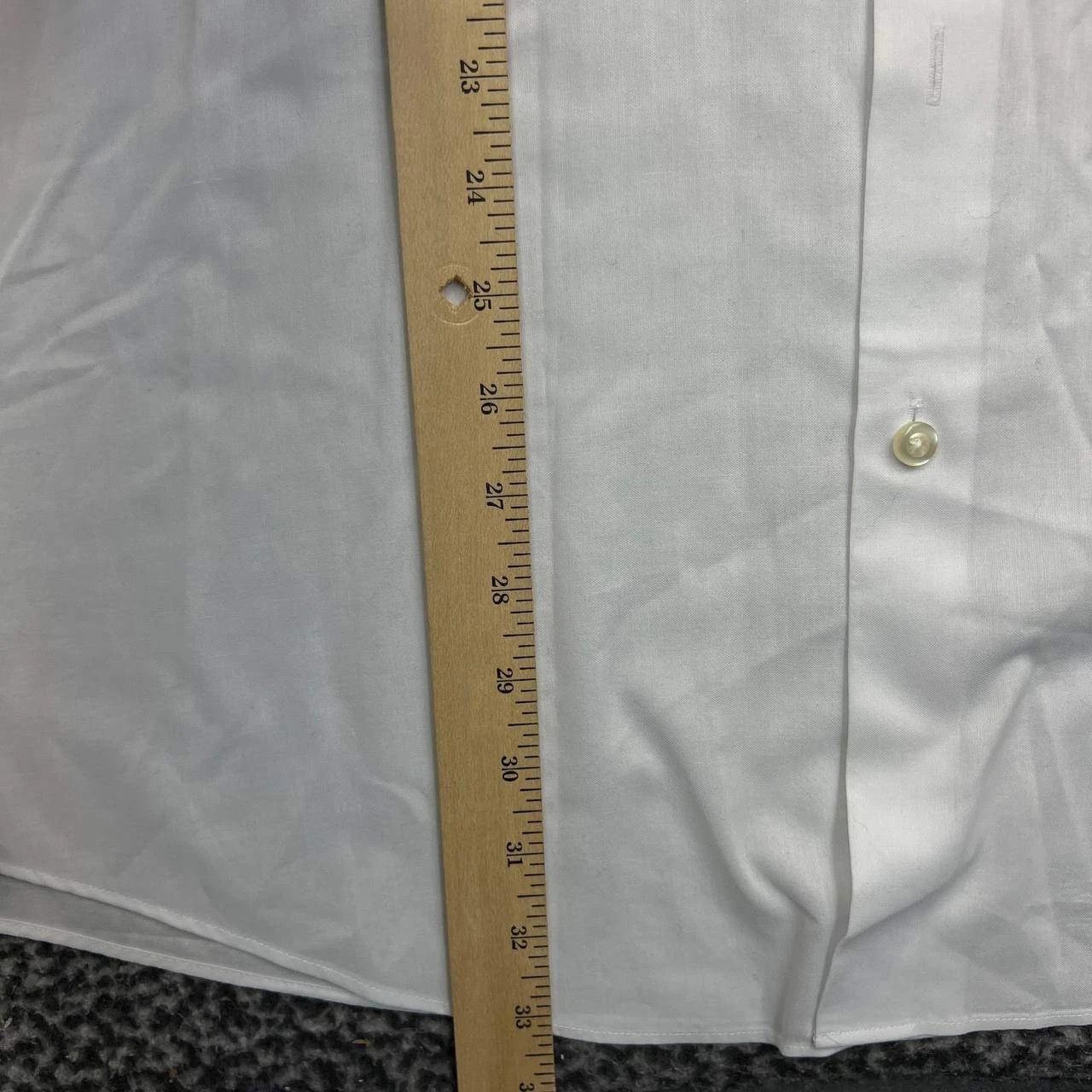 Kenneth Cole Unlisted Button Up Shirt Men 18 34/35 White Big Fit Collared Size US XXL / EU 58 / 5 - 3 Thumbnail