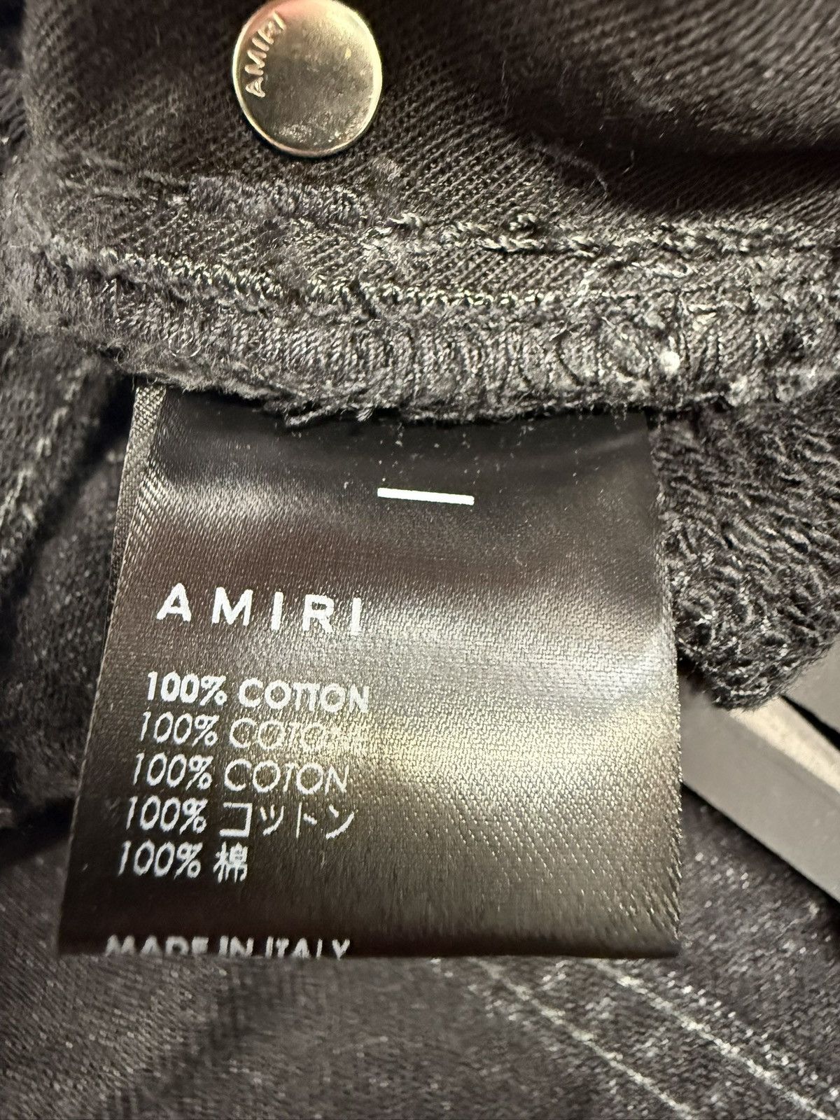 Amiri Hybrid Sweatpants Satin Black. BNWT. Size W27 Size 27" / US 4 / IT 40 - 9 Thumbnail