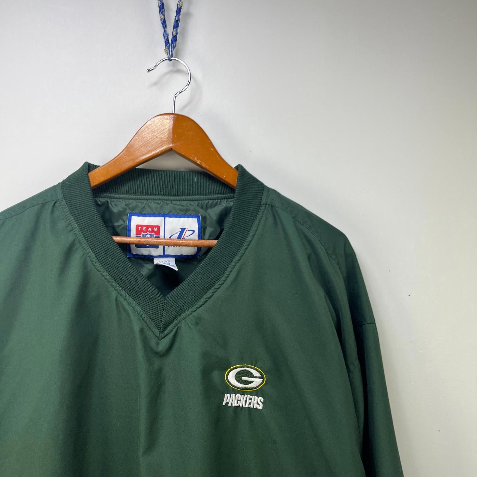 Logo Athletic Vintage 90s Green Bay Packers Pullover Windbreaker L Size ONE SIZE - 2 Thumbnail