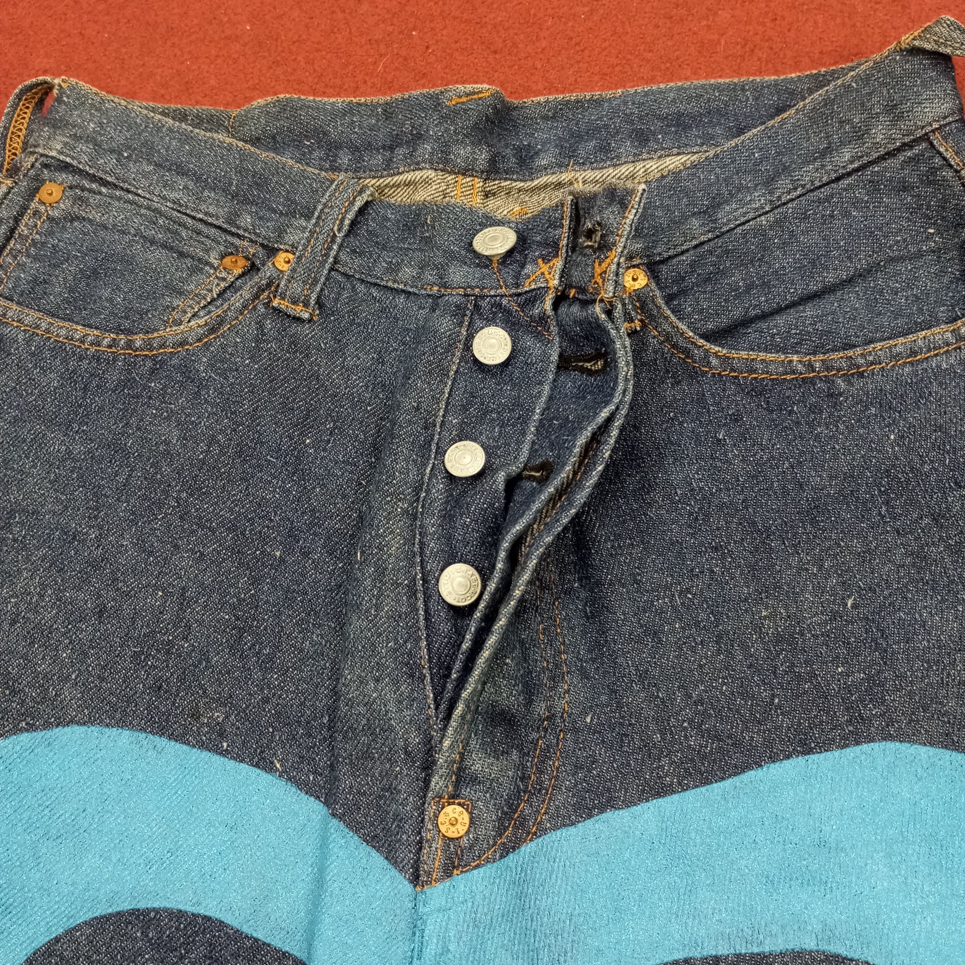 Japanese Brand × Vintage Evisu Jeans Streetwear Custom Daicock Style Size US 31 - 12 Thumbnail