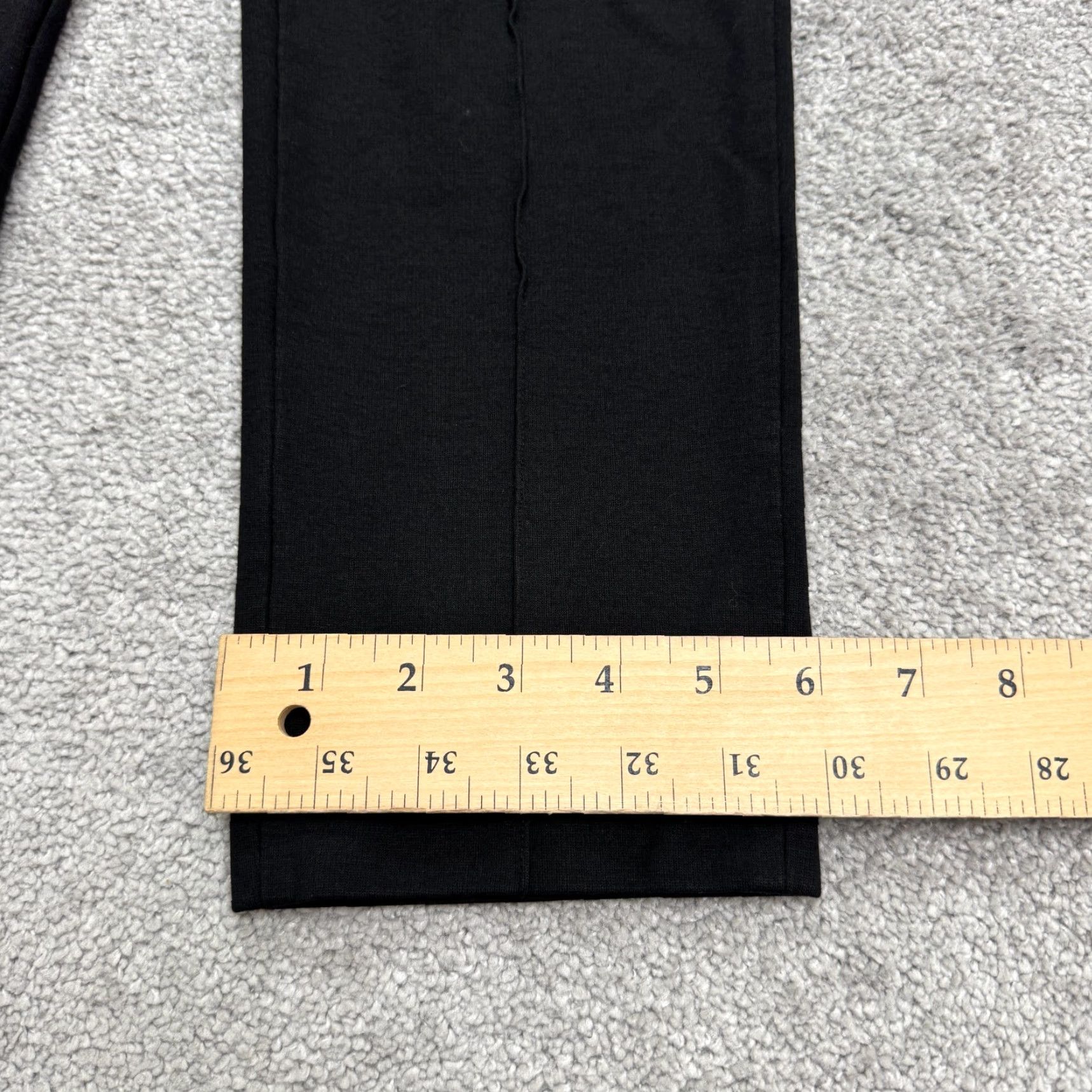 Everlane Everlane Pants Womens Medium Black Side Zip Ponte Crop Ankle Straight Work Size 32" / US 10 / IT 46 - 7 Thumbnail