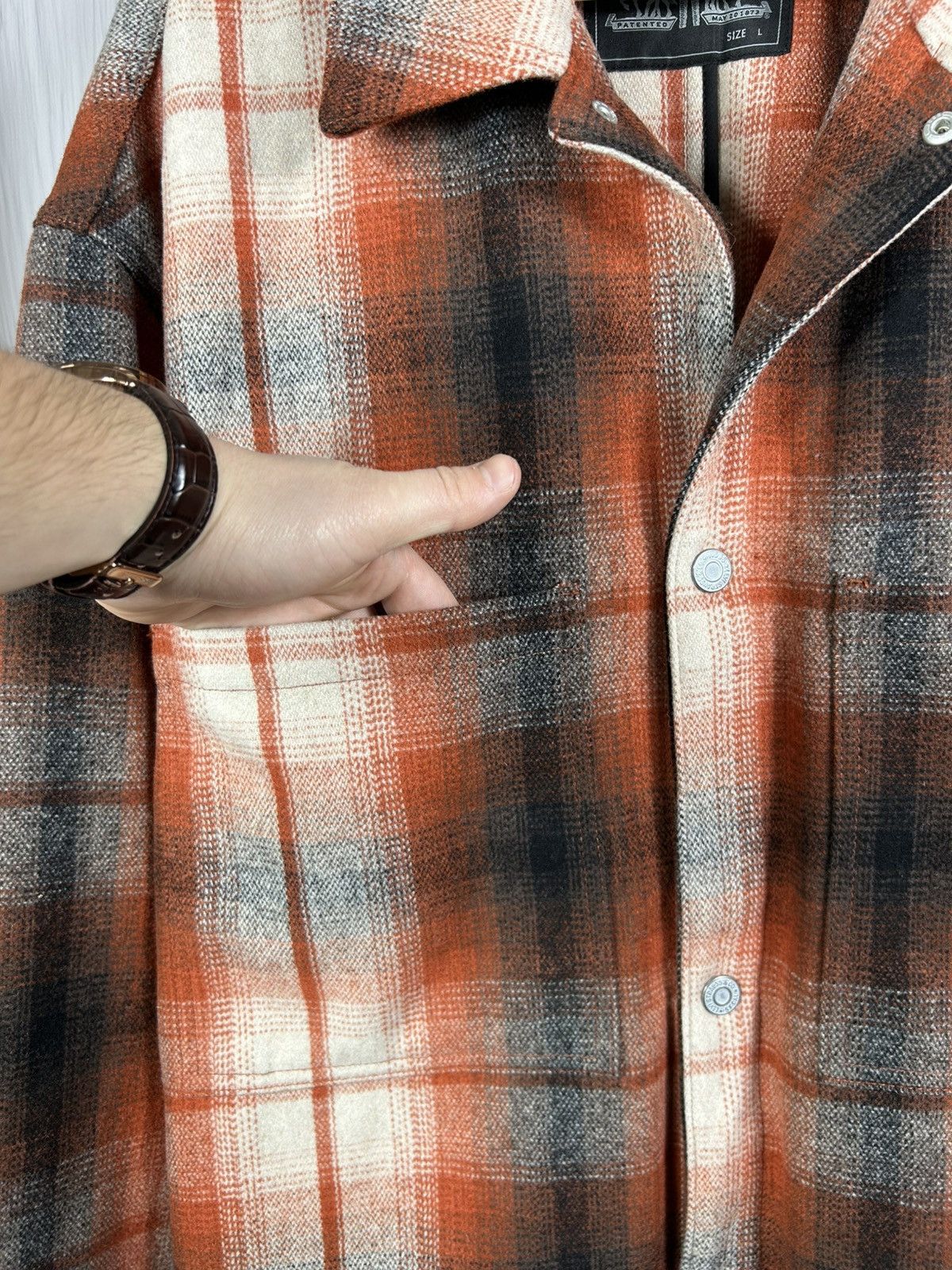 Levi's Levi’s Portola Chore Coat Wool Blend Plaid Flannel Snap Size US L / EU 52-54 / 3 - 5 Thumbnail