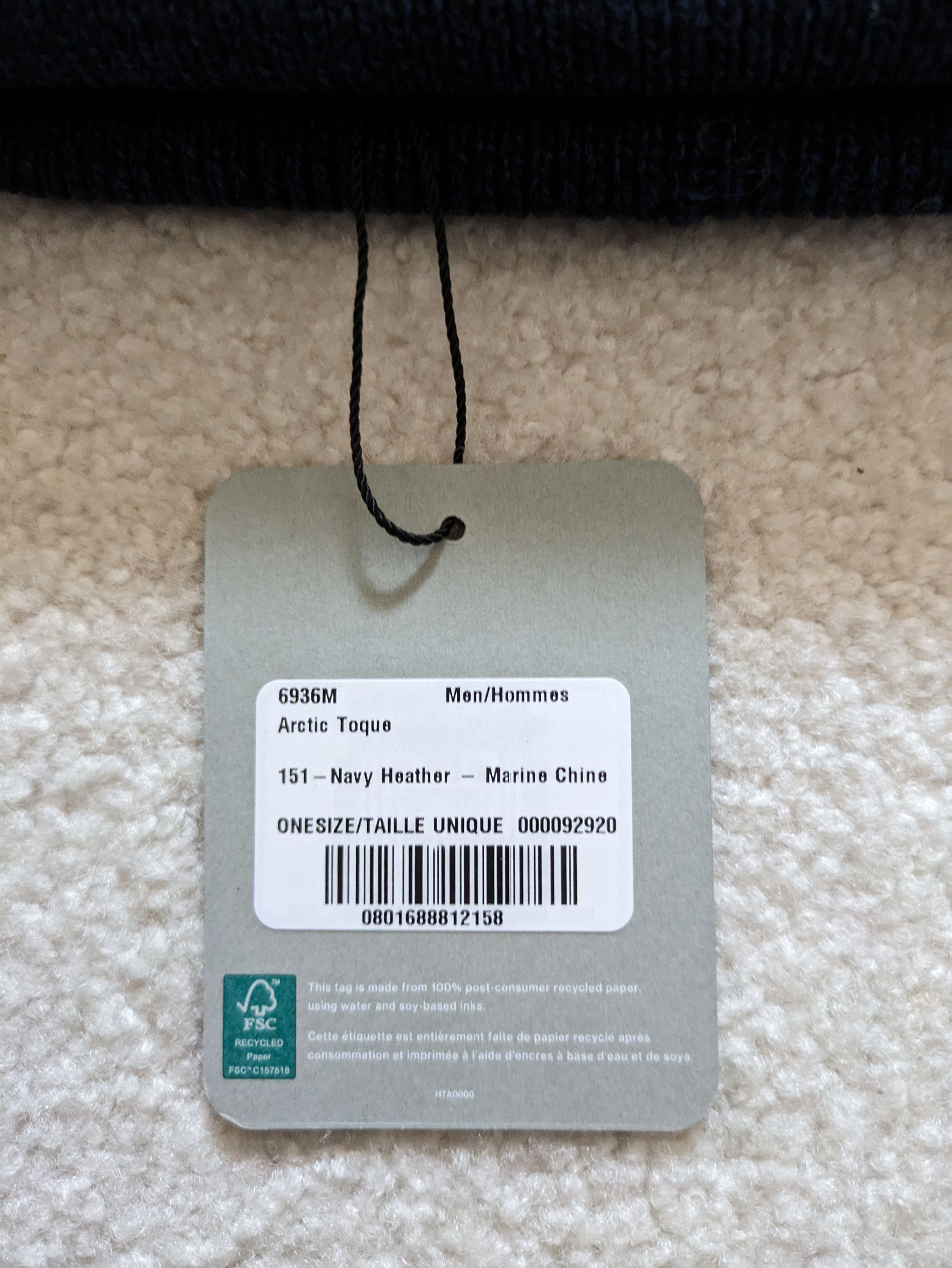 Canada Goose Arctic Toque - Merino Wool Beanie, Navy Heather Size ONE SIZE - 3 Thumbnail