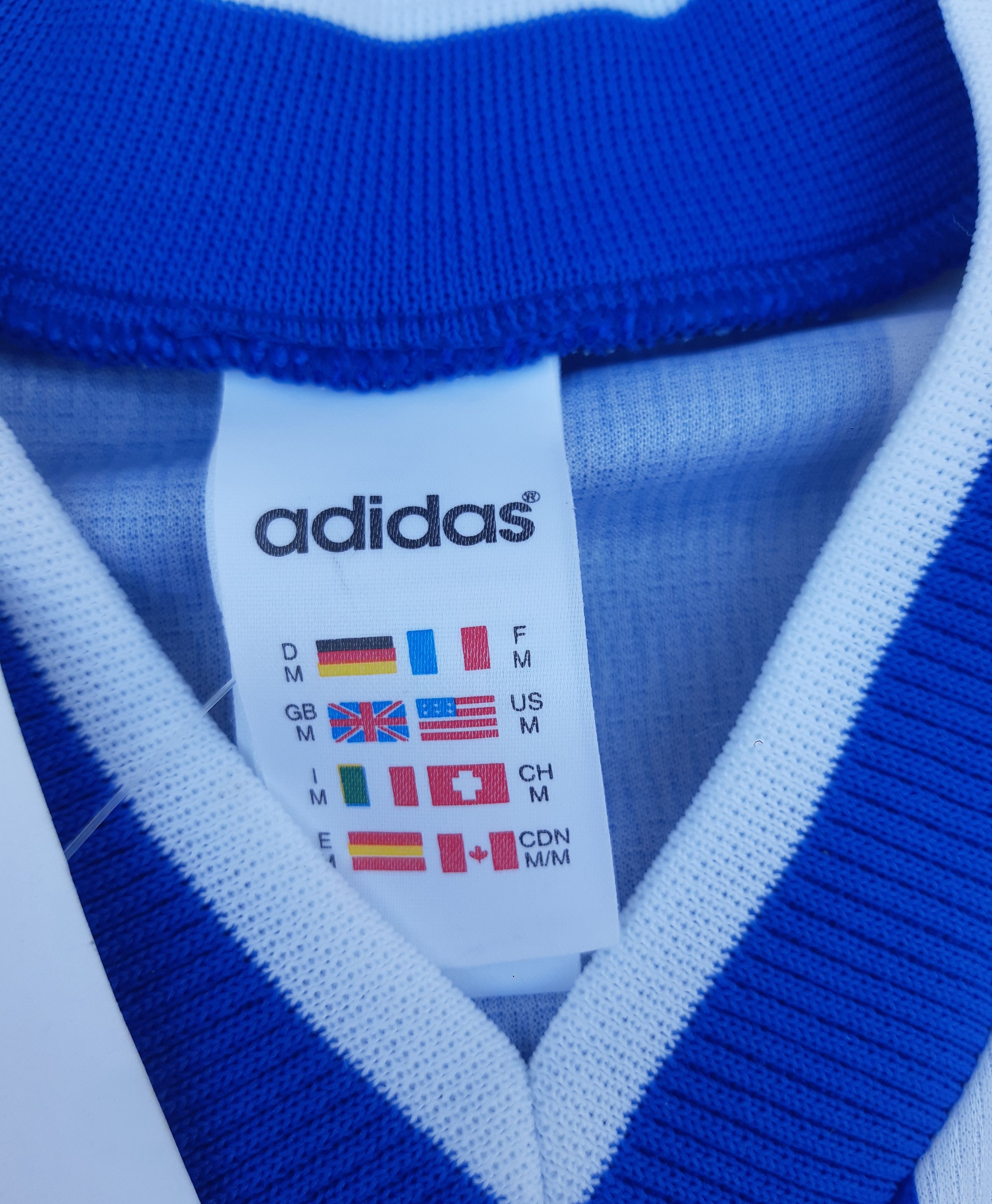 Adidas 90s ADIDAS Soccer Jersey mod. Mendoza Made in UK size M NEW Size US M / EU 48-50 / 2 - 5 Thumbnail