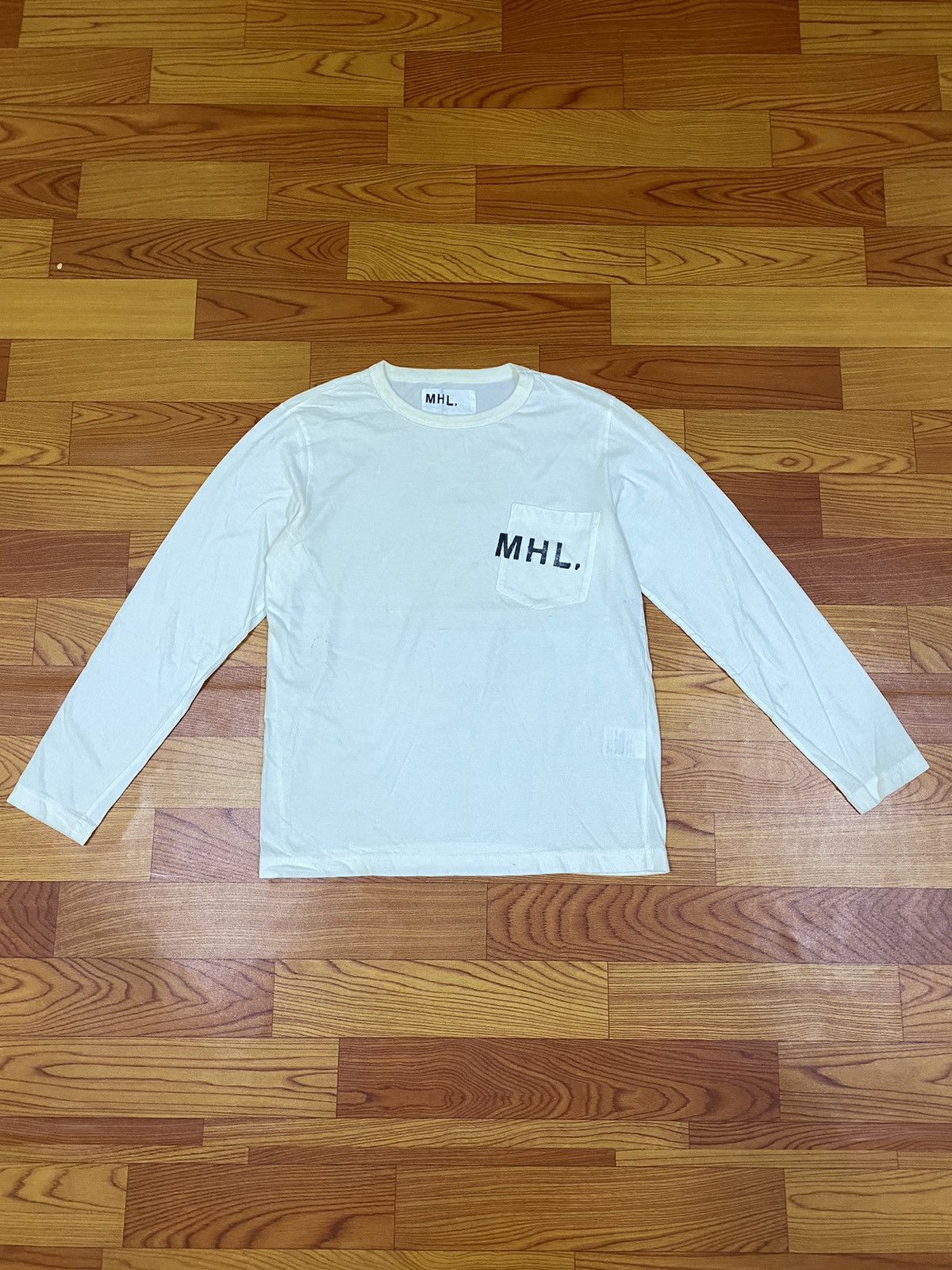 Designer × Margaret Howell Margaret Howell White Long Sleeve Tee Size US S / EU 44-46 / 1 - 1 Thumbnail